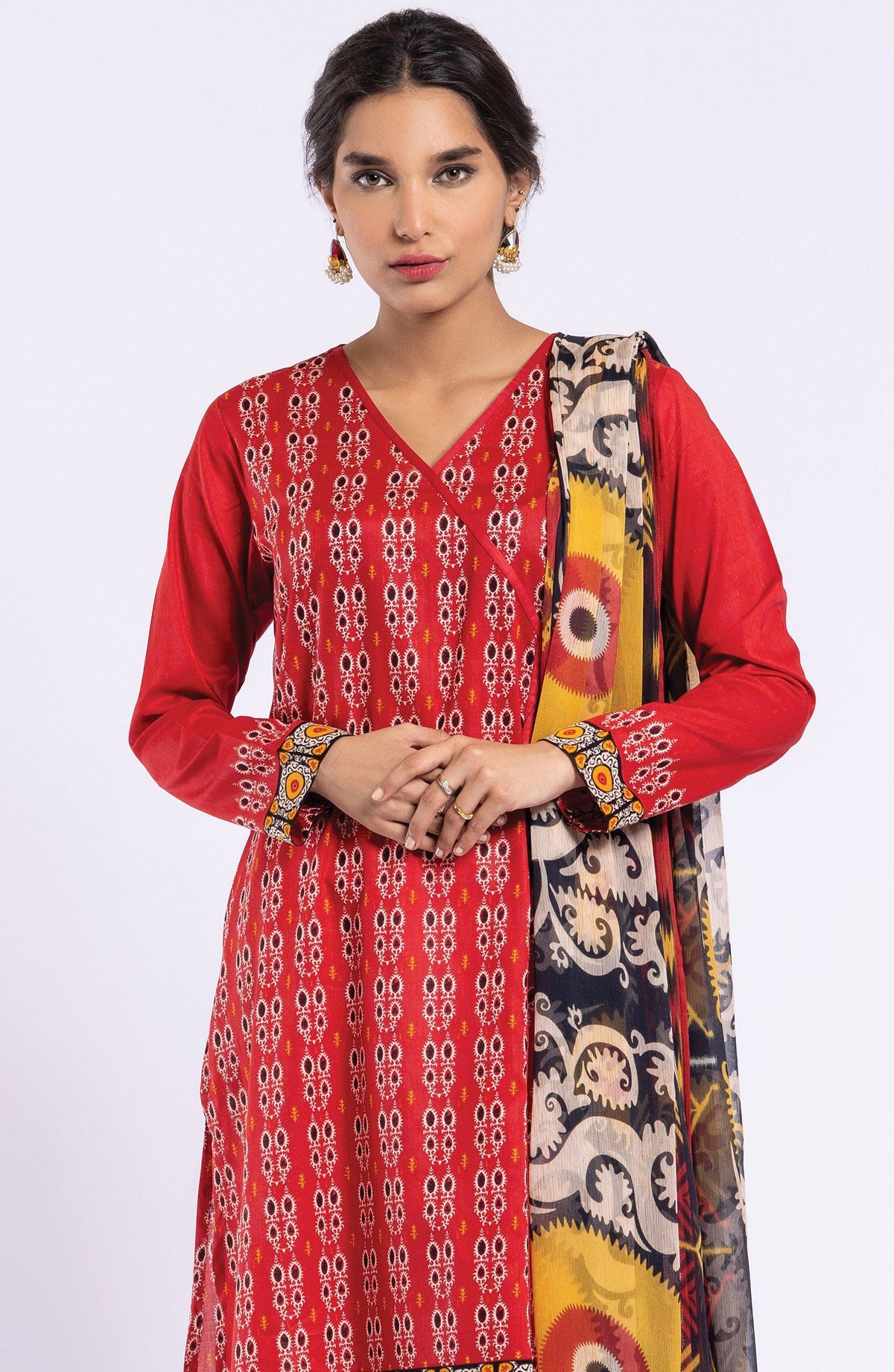 Orient - Unstitched 2 Piece Printed Lawn Shirt and Chiffon Dupatta