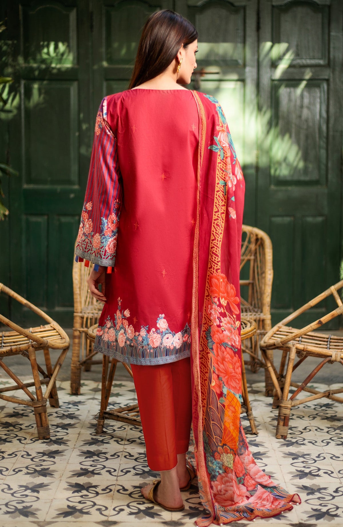 Orient - Unstitched 3 Piece Embroidered Lawn Suit