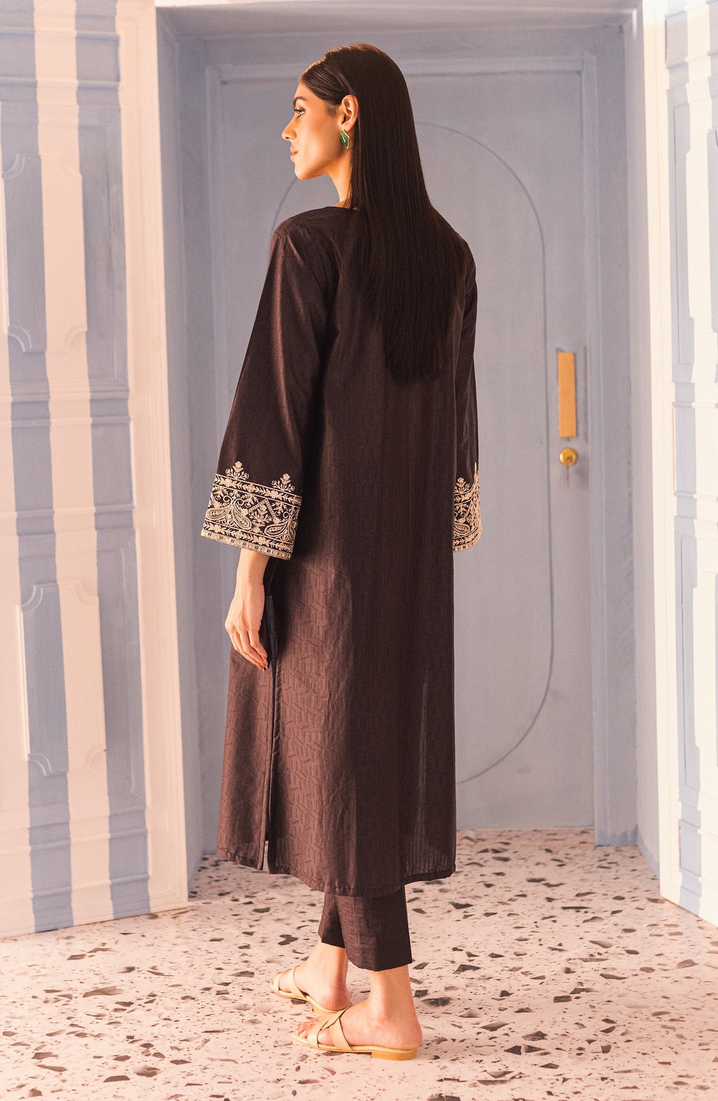 Orient - Stitched 2 Piece Embroidered Jacquard Shirt and Jacquard Pant