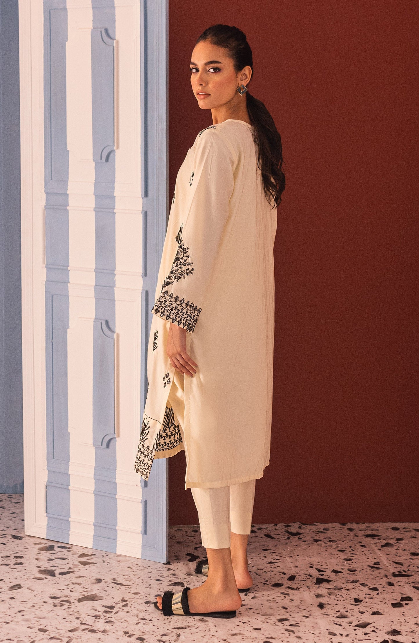 Orient - Stitched 2 Piece Embroidered Jacquard Shirt and Jacquard Pant