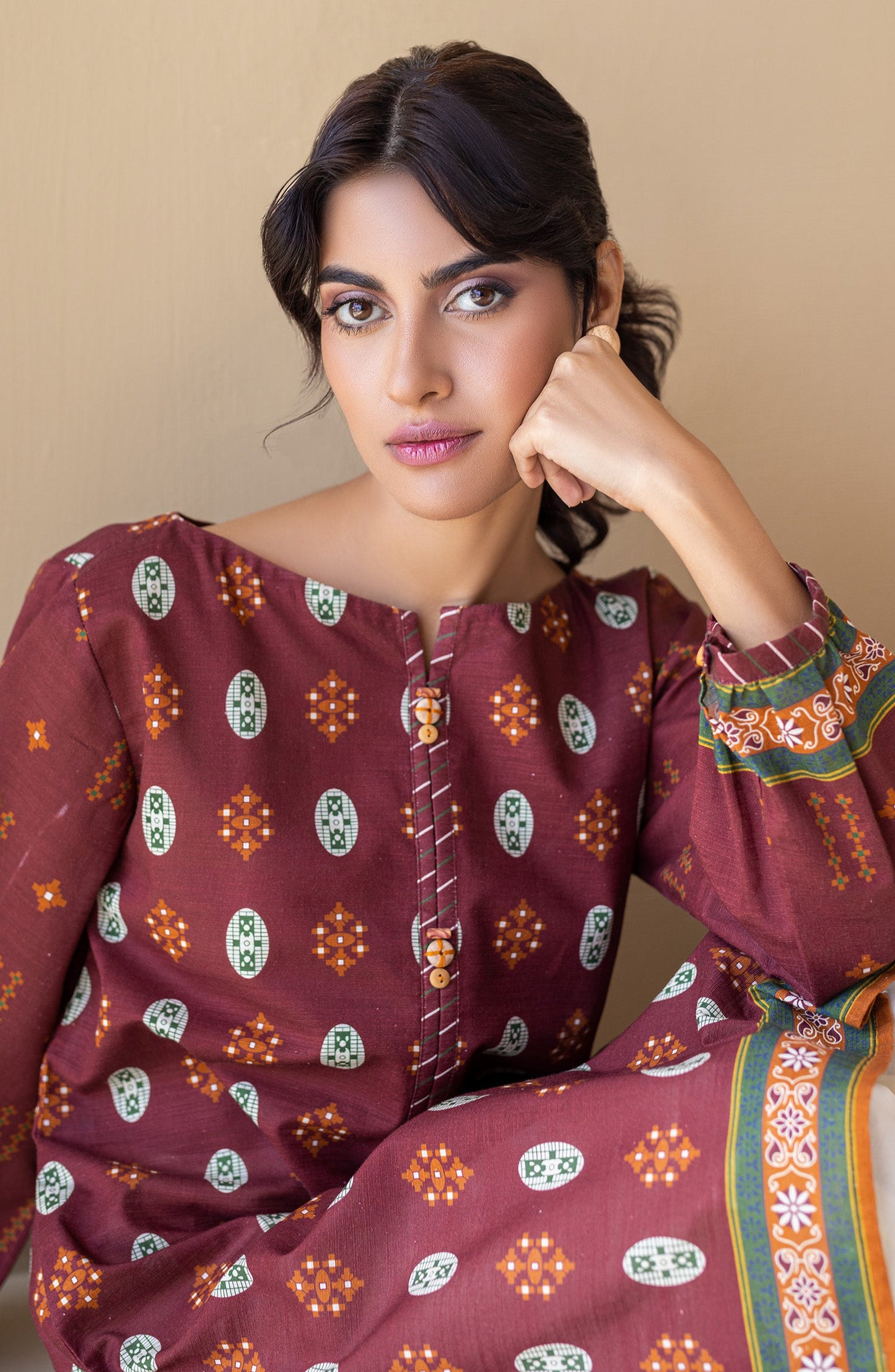 Orient - Stitched 1 Piece Printed Khaddar Shirt