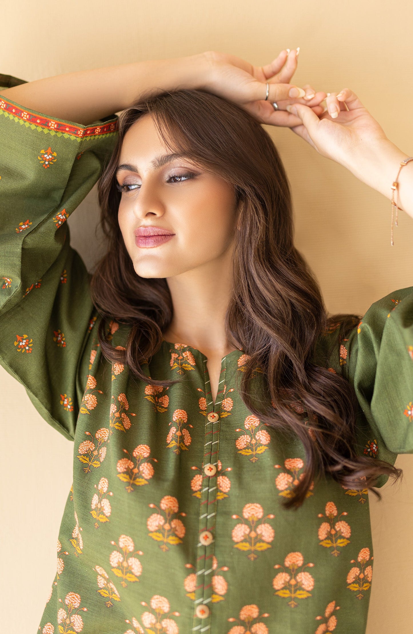 Orient - Unstitched 1 Piece Printed Khaddar Shirt