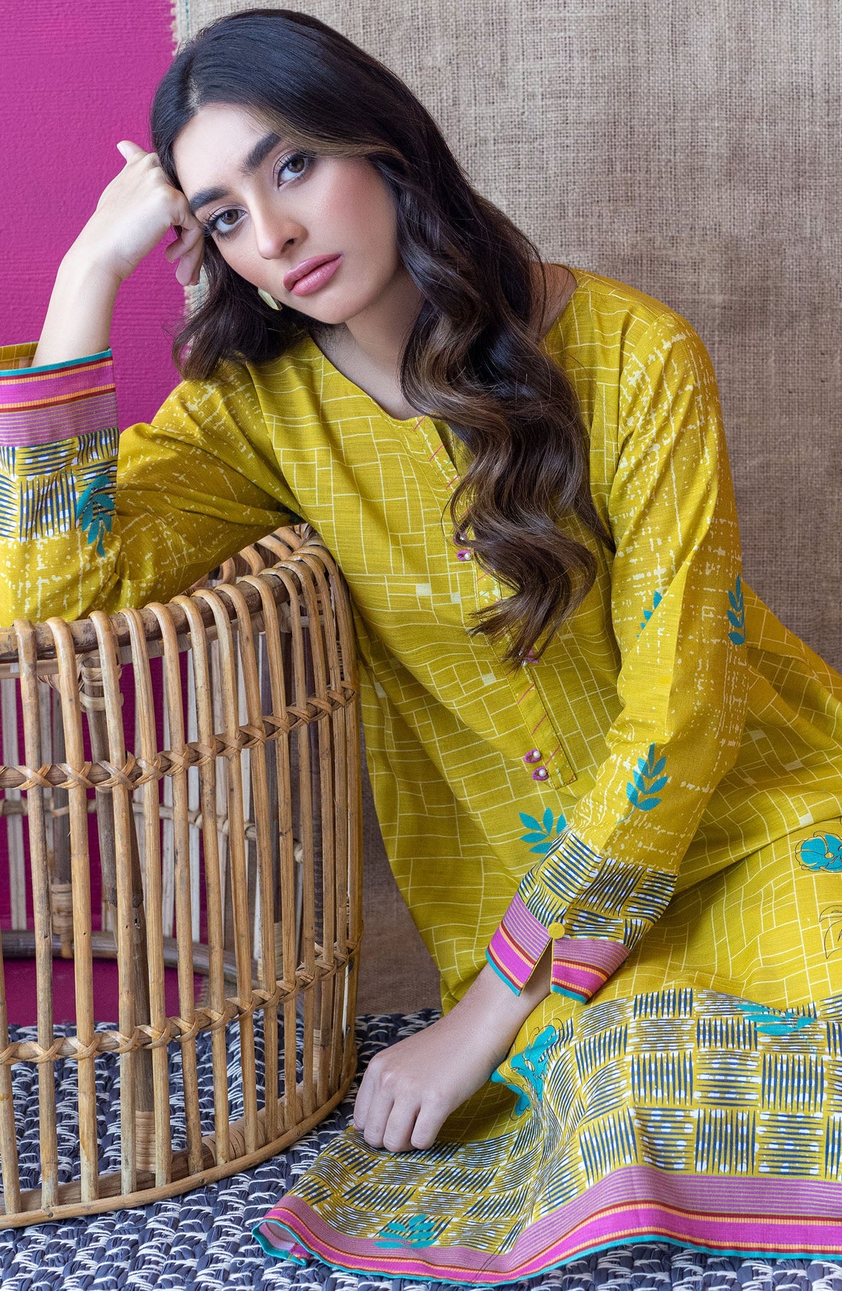 Orient - Unstitched 1 Piece Printed Khaddar Shirt