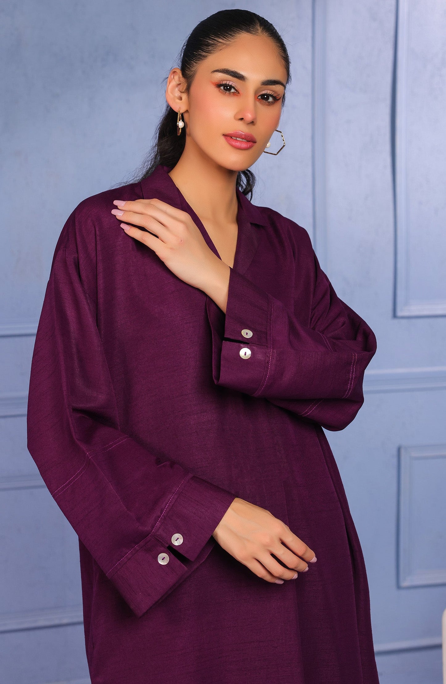 Orient - Stitched 2 Piece Plain Raw Silk Shirt and Raw Silk Pant