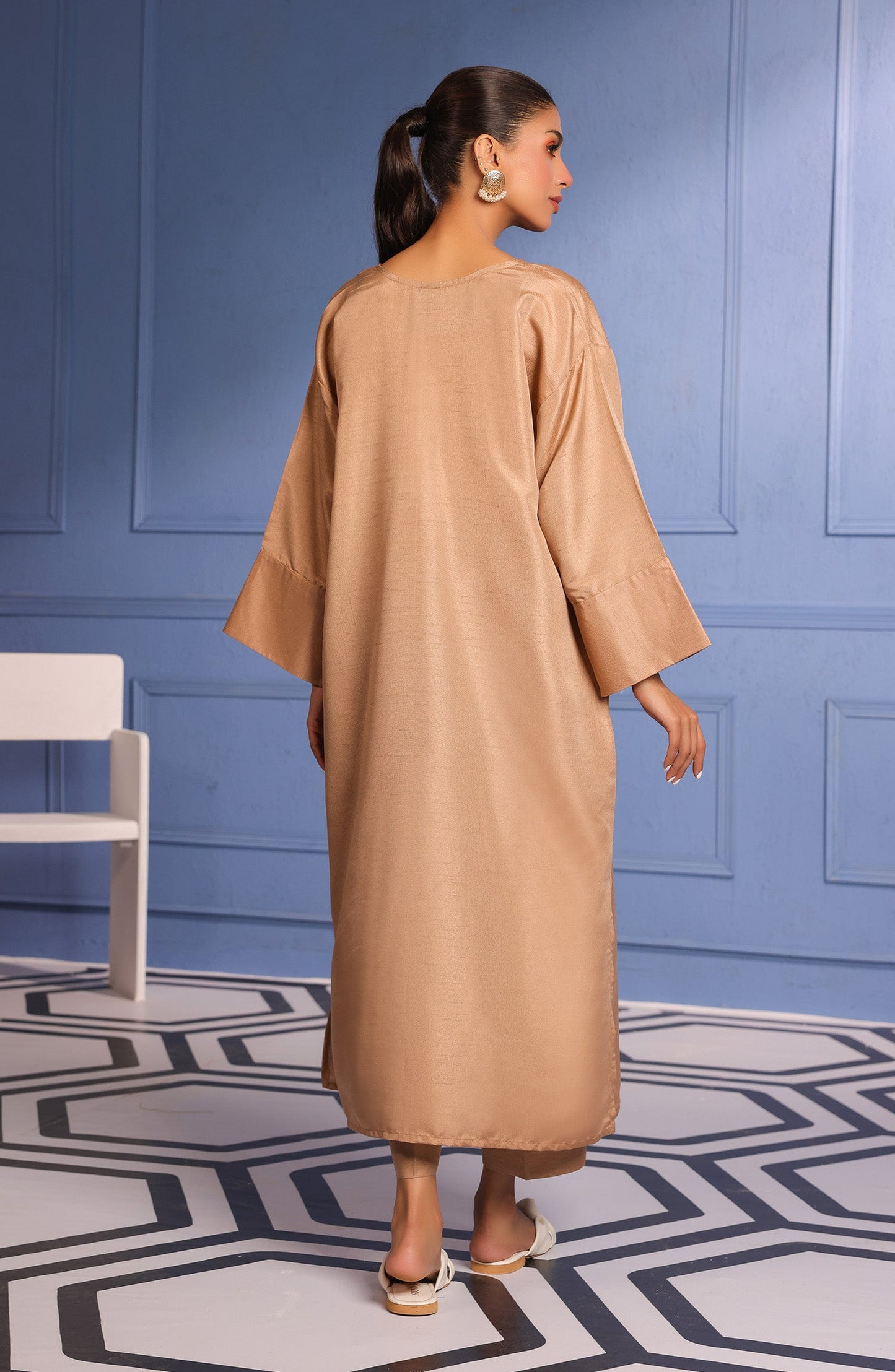 Orient - Stitched 2 Piece Plain Raw Silk Shirt and Raw Silk Pant