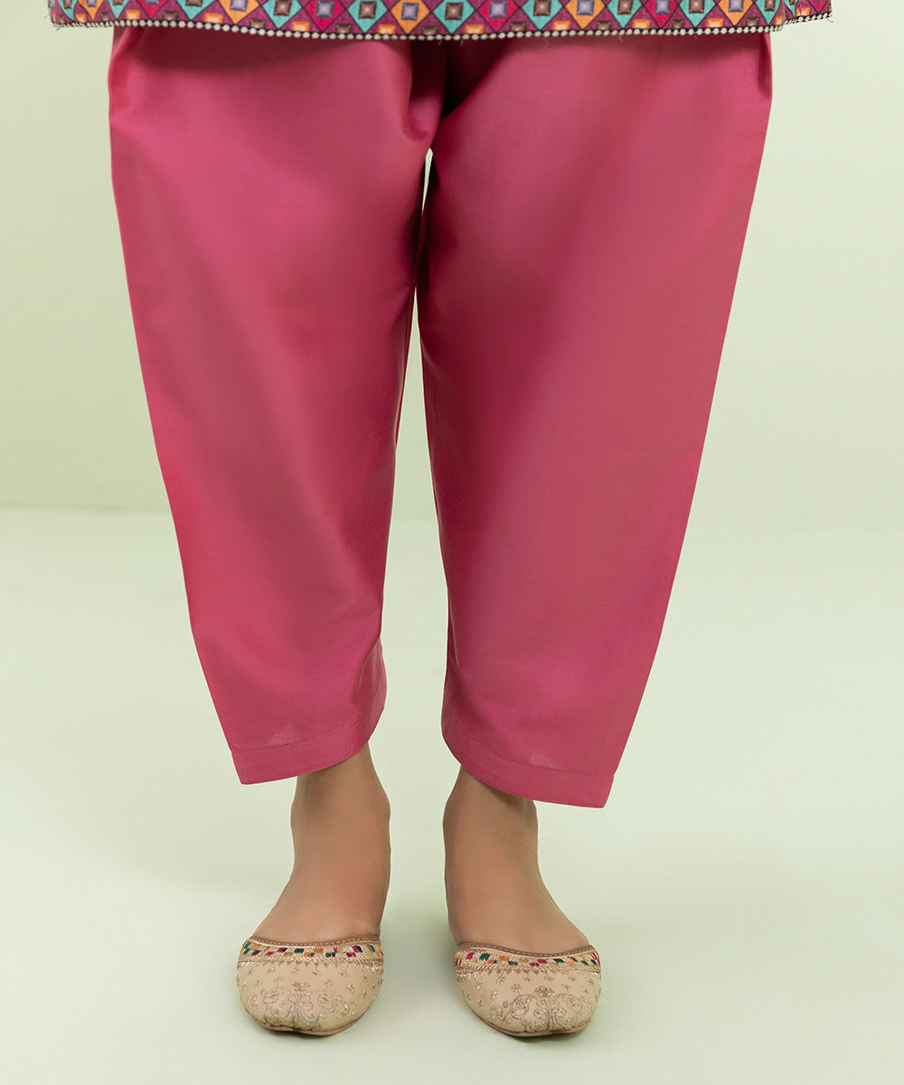 Sapphire - 3 Piece - Embroidered Cotton Satin Suit