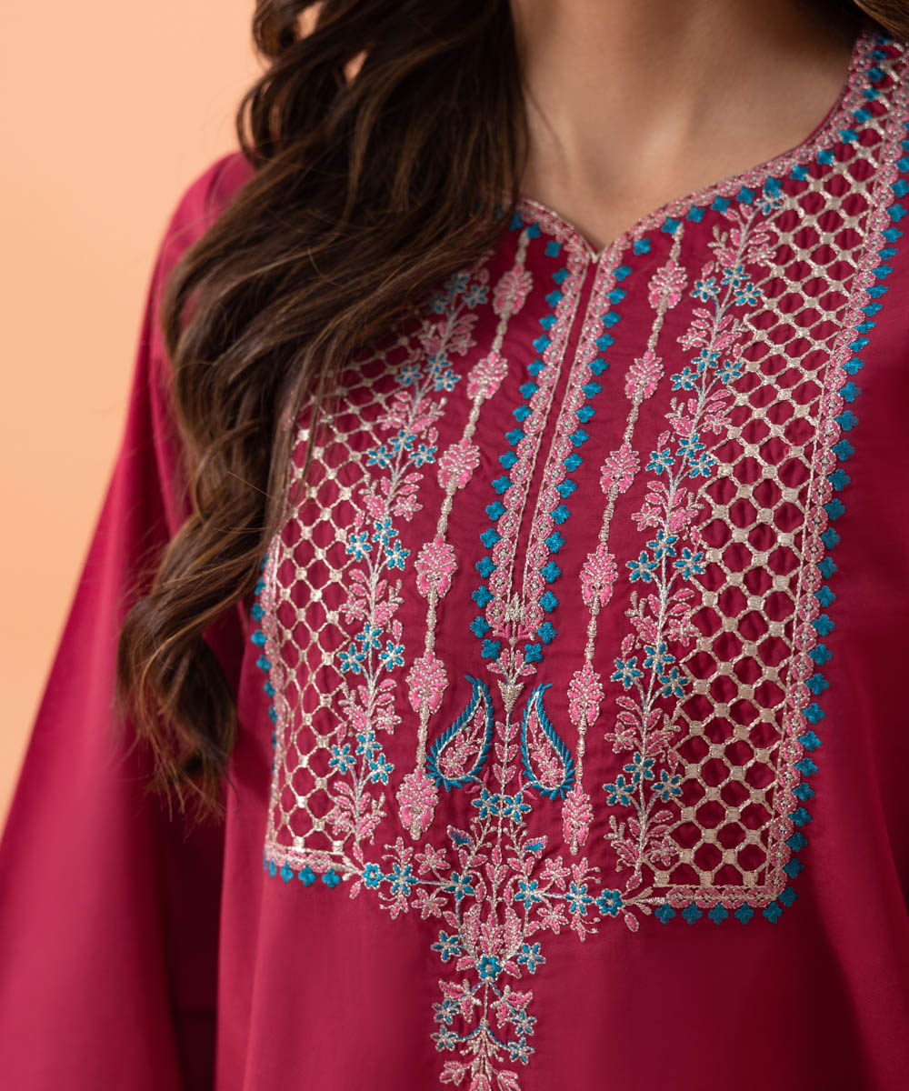 Sapphire - Embroidered Cambric Shirt