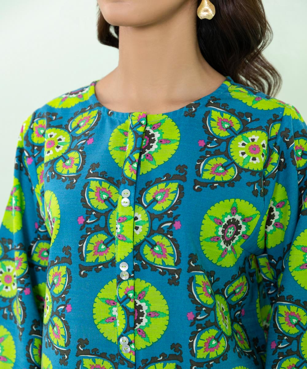 Sapphire - Printed Khaddar Shirt
