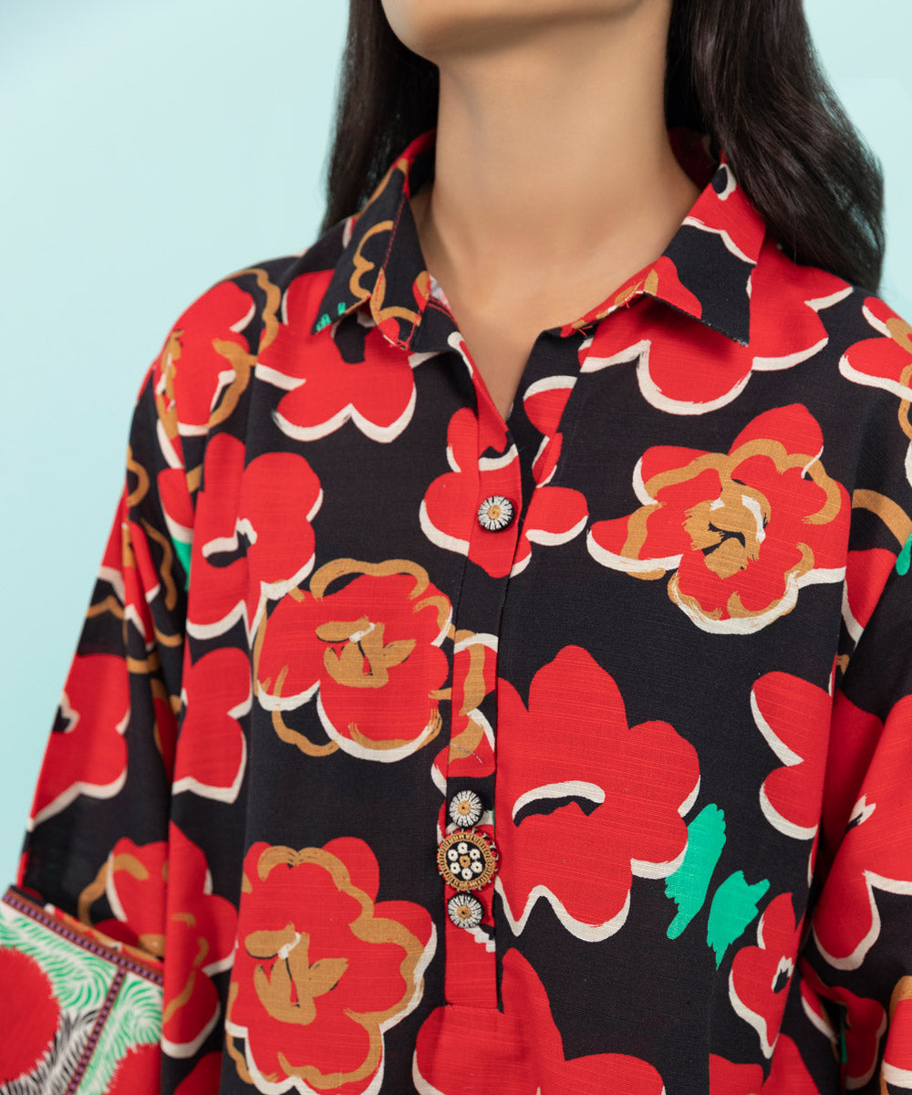Sapphire - Printed Khaddar Shirt