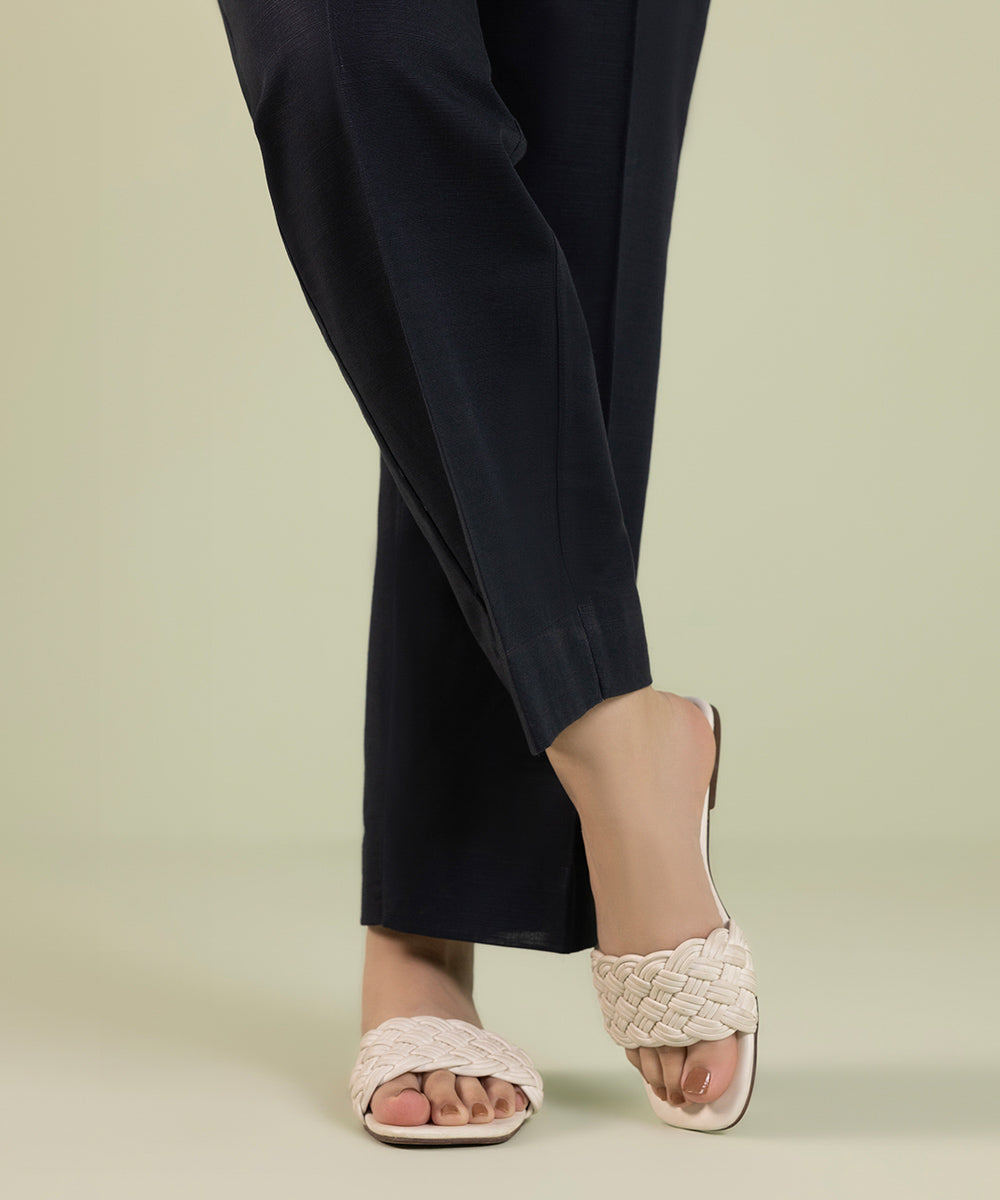 Sapphire - Khaddar Straight Pants