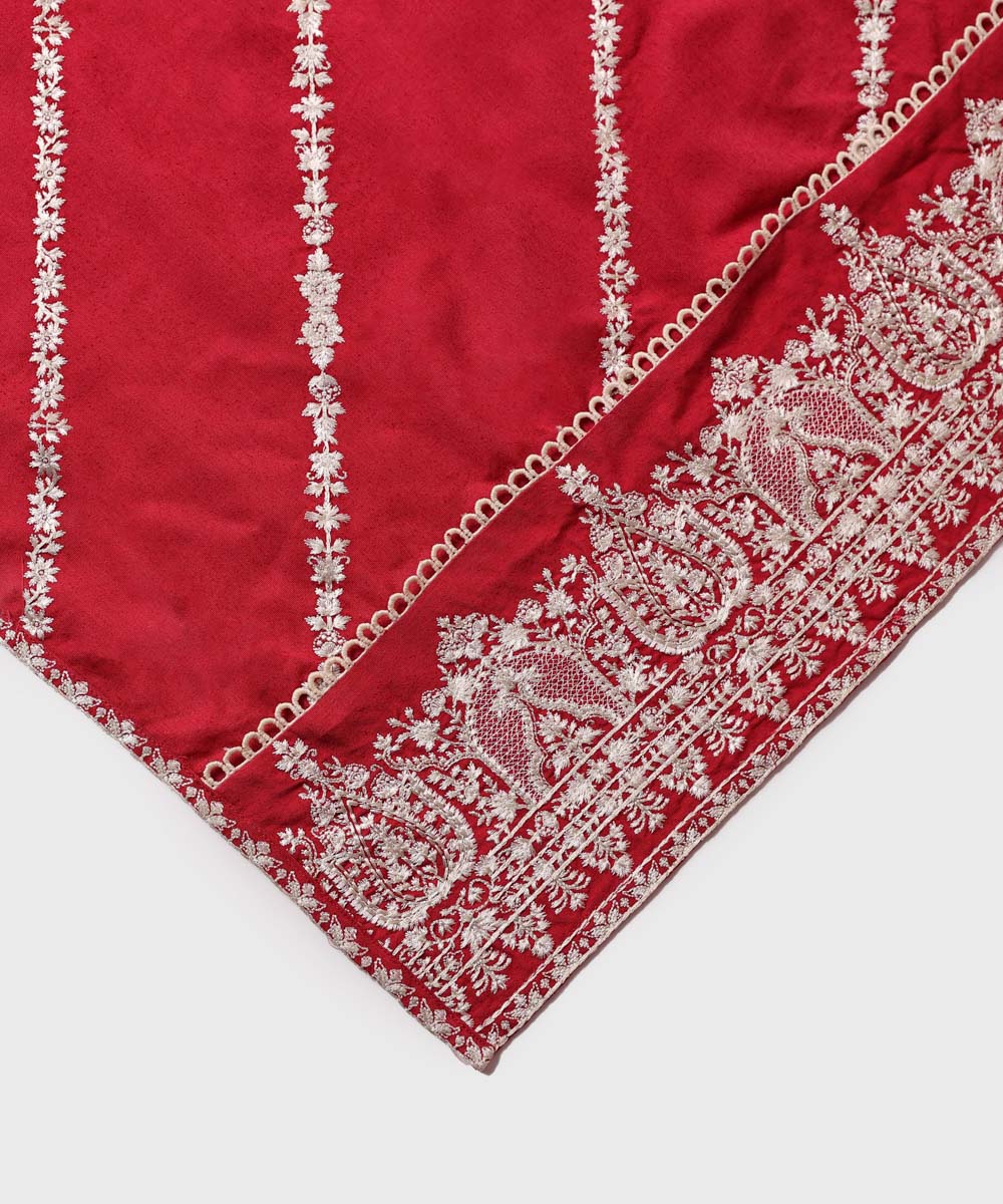 Sapphire - Embroidered Karandi Dupatta