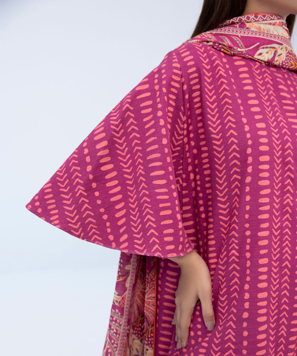 Sapphire - 3 Piece - Printed Khaddar Suit