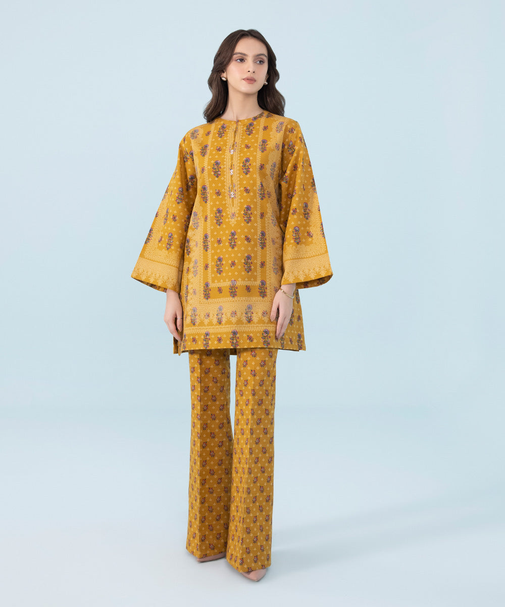 Sapphire - 2 Piece - Printed Khaddar Suit