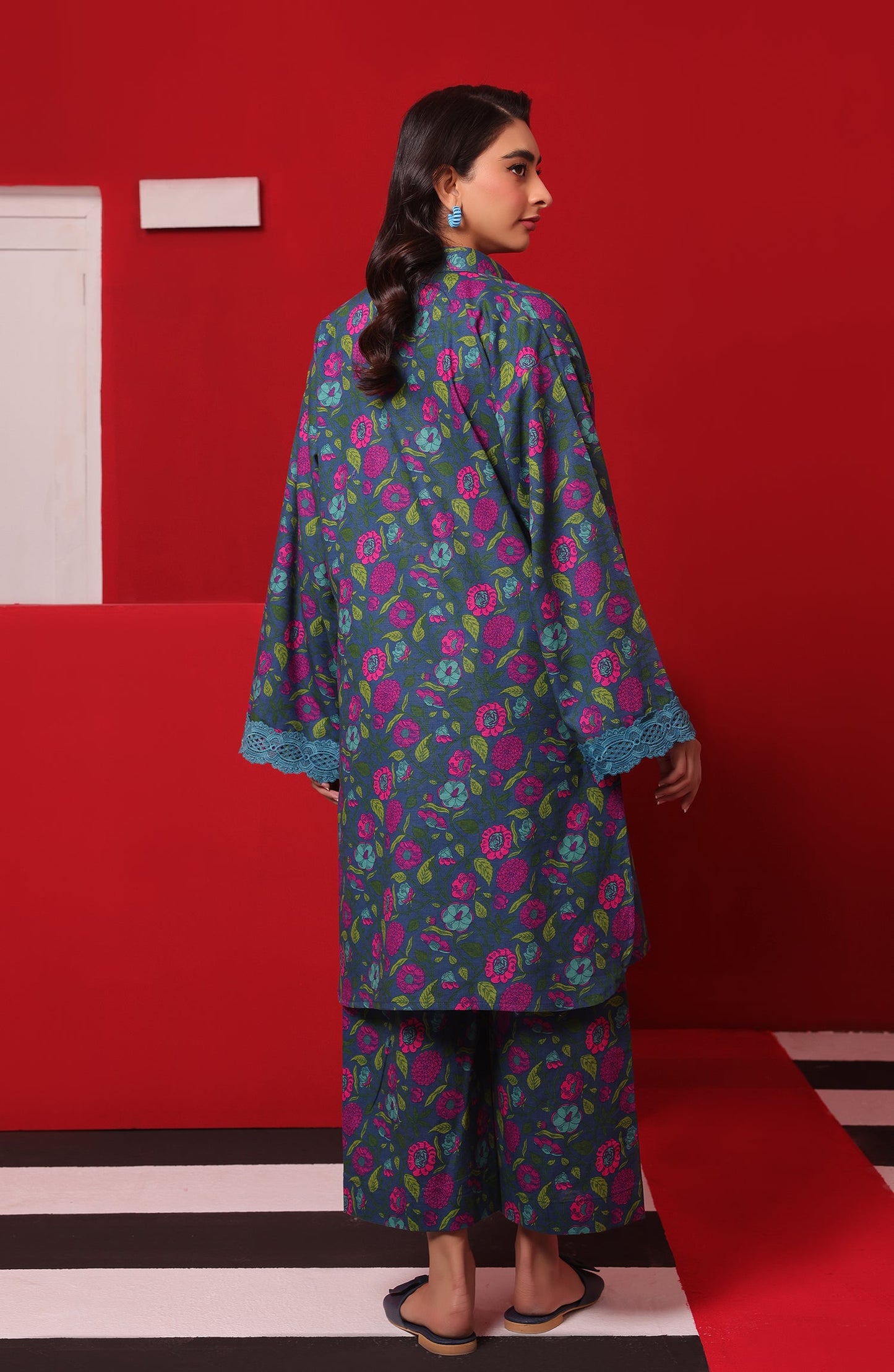 Orient - Stitched 2 Piece Printed Khaddar Shirt and Khaddar Pant