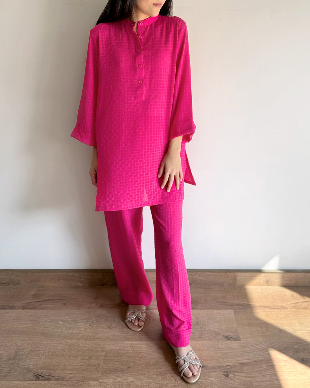 Ayesha Naveed - Hot pink set