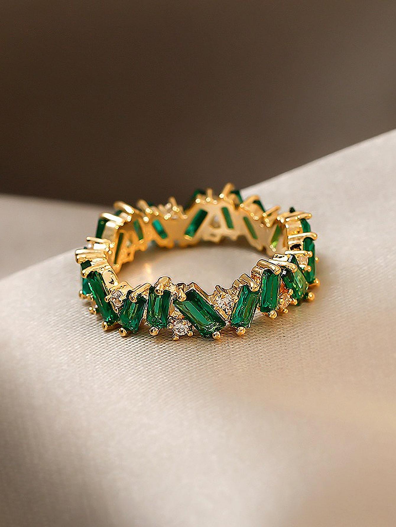 Bustangi - Shein- Zircon Decor Ring