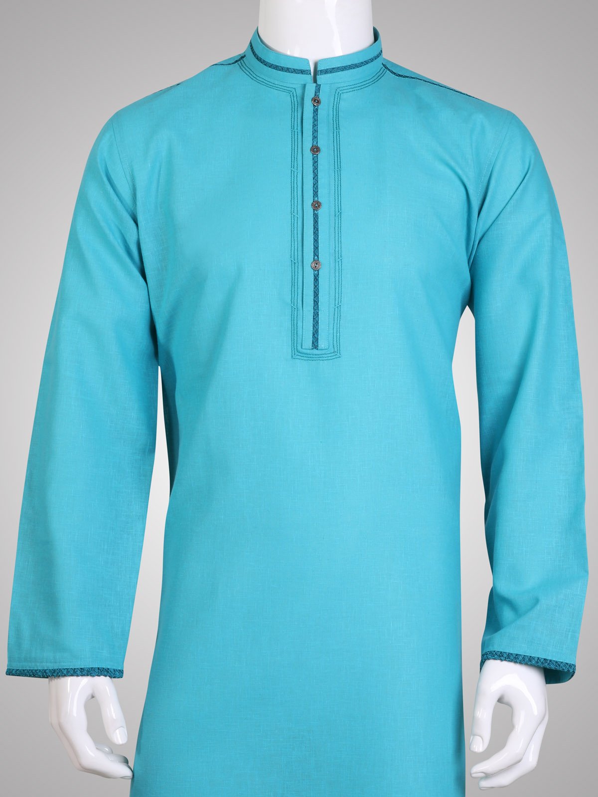 Edenrobe - Men's Sea Green Kurta - 9182-S Mens Kurta
