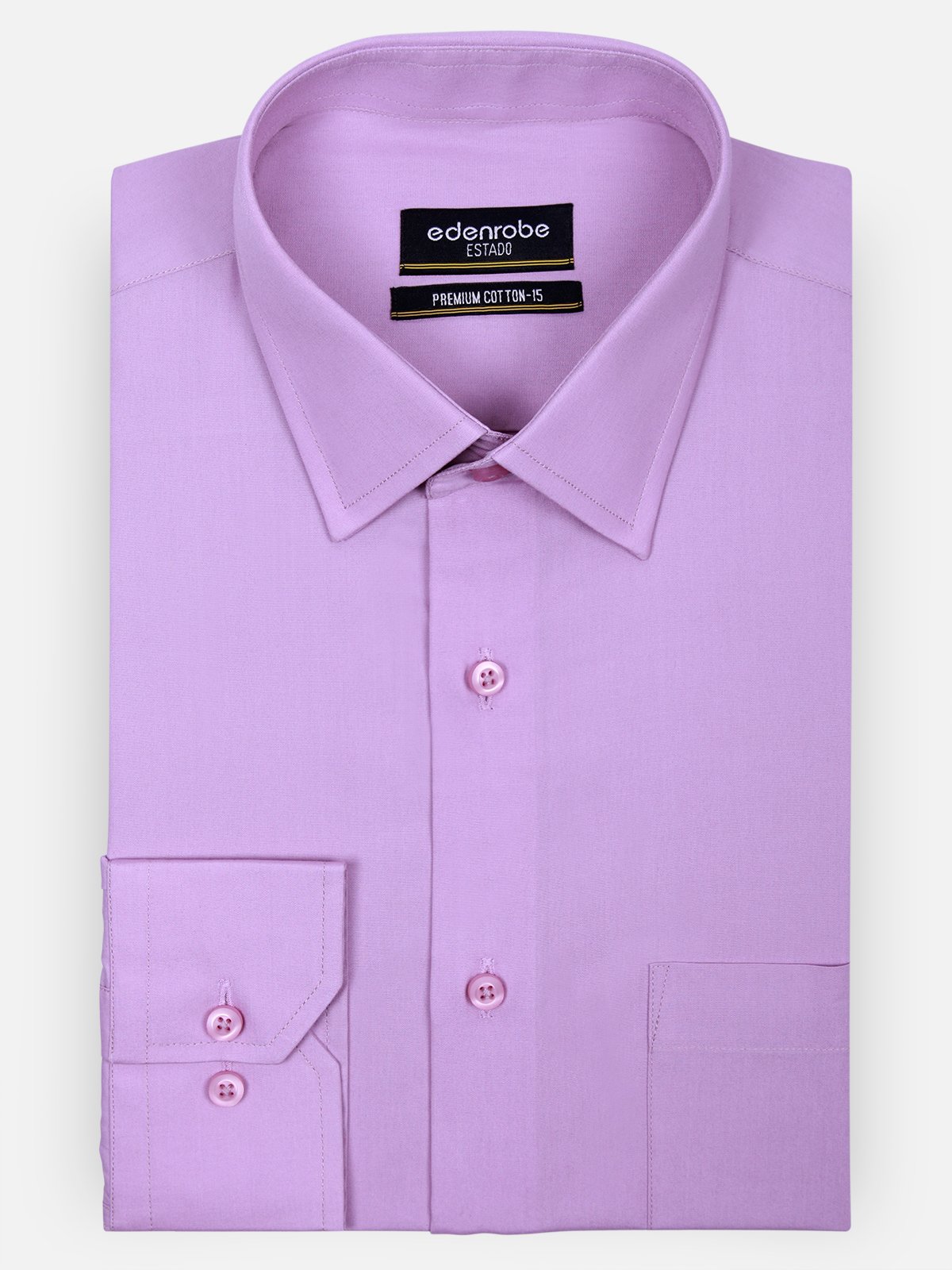 Edenrobe - Men's Pink Lavender Shirt - EMTSP17-10955