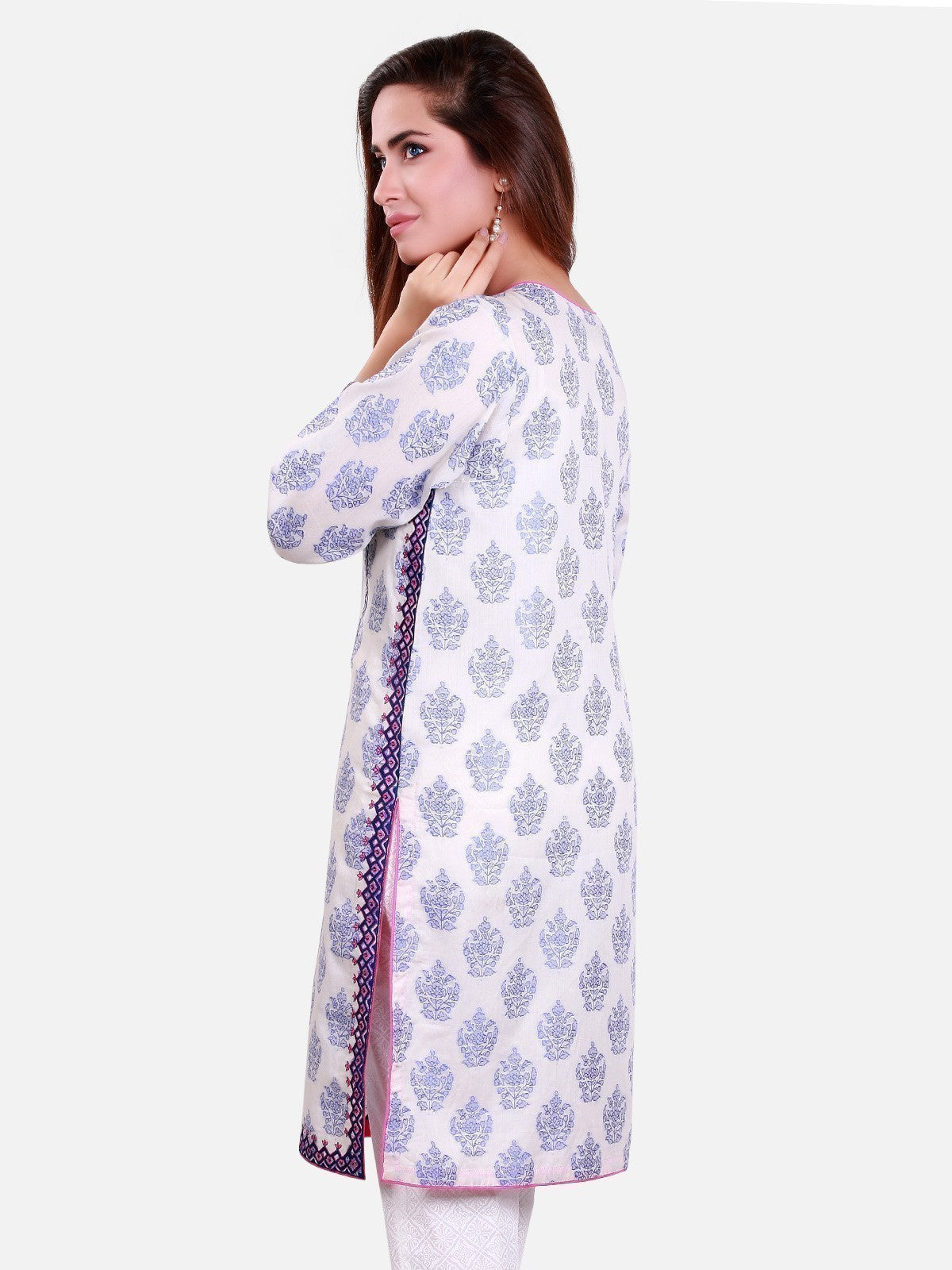 Edenrobe - Pret 1Pc Printed Jacquard Shirt - ELTK17-66128