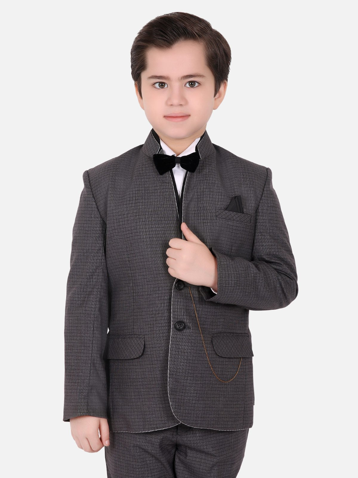 Edenrobe - Boy's Dark Grey Coat Pant - EBTCP18-4401