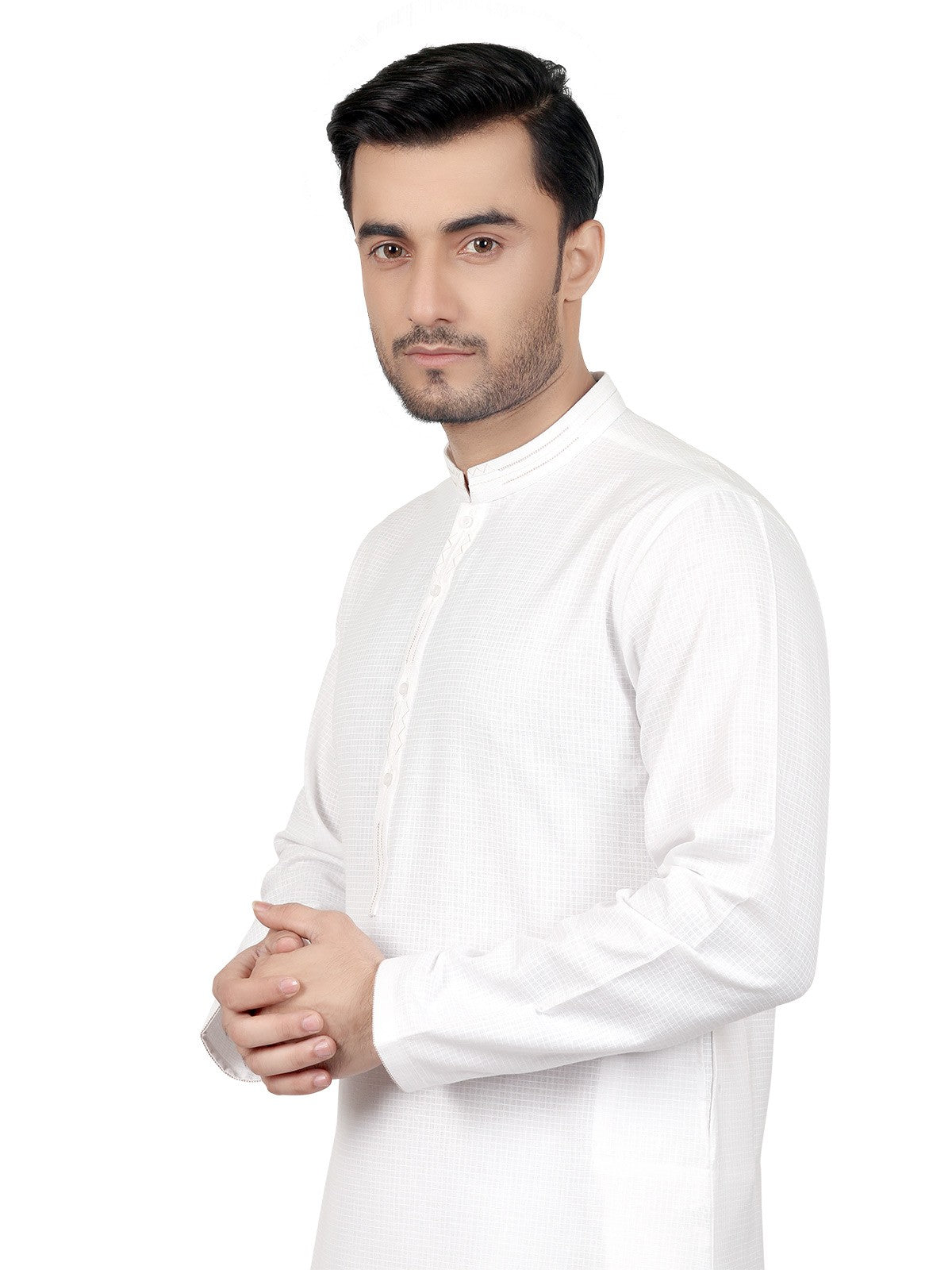 Edenrobe - Men's White Kurta - EMTK18S-9615