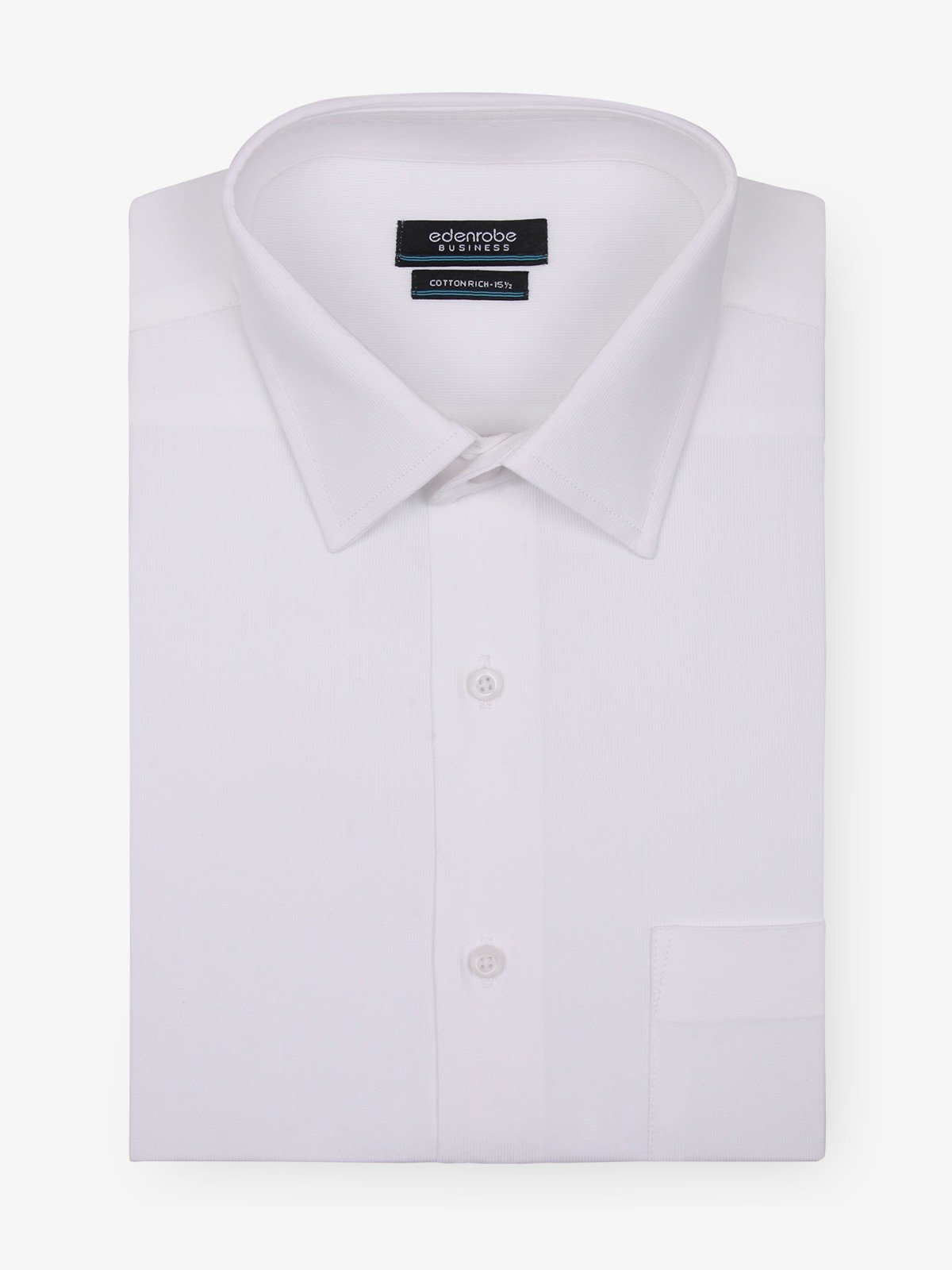 Edenrobe - Men's White Shirt - EMTSF18-10997