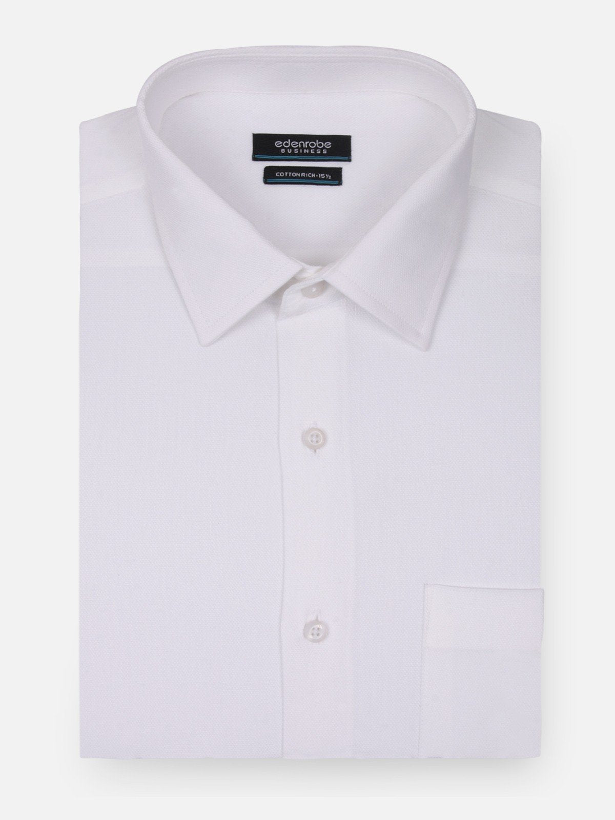 Edenrobe - Men's White Shirt - EMTSF18-11000