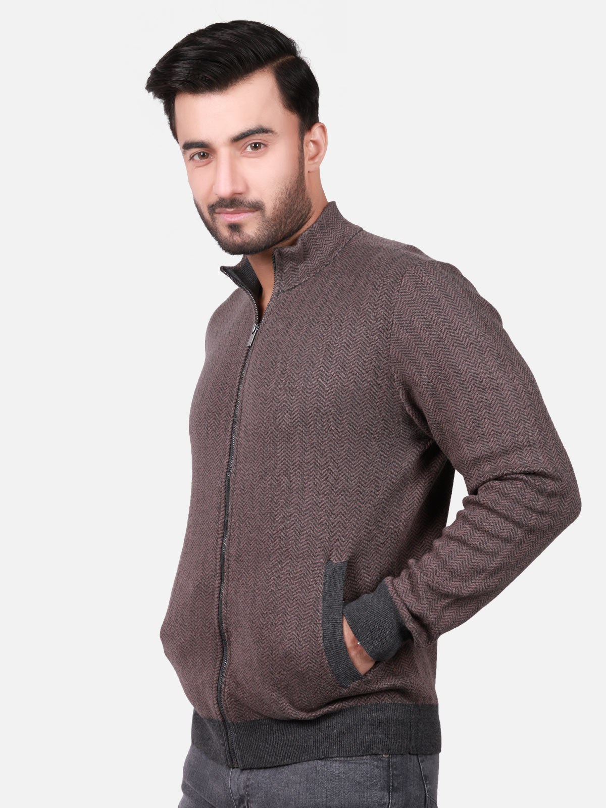 Edenrobe - Men's Coffee SweatShirt - EMTSS18-001