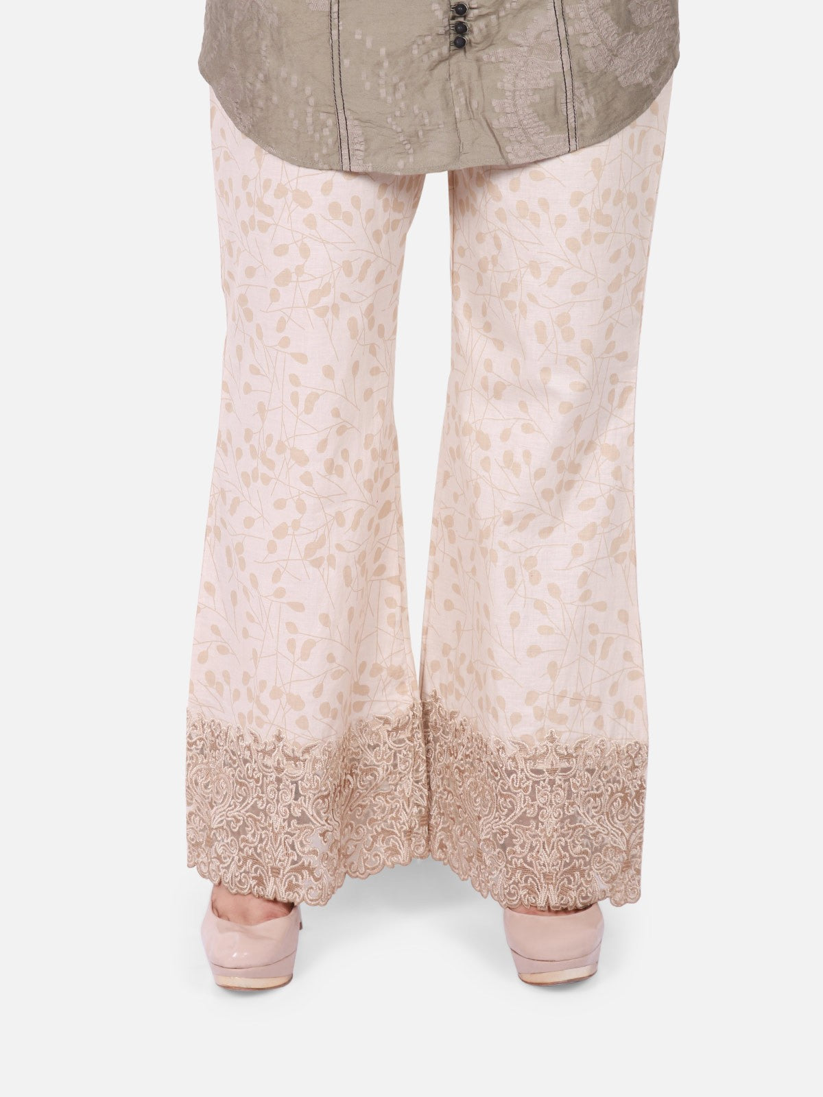 Edenrobe - Women's Beige Trouser - ELBE18-76076