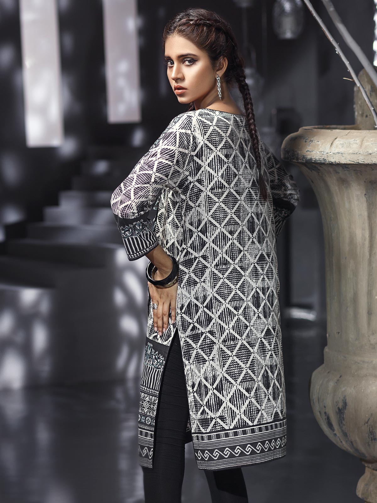 Edenrobe - Pret 1Pc Printed White Shirt - ELTKP18-66557