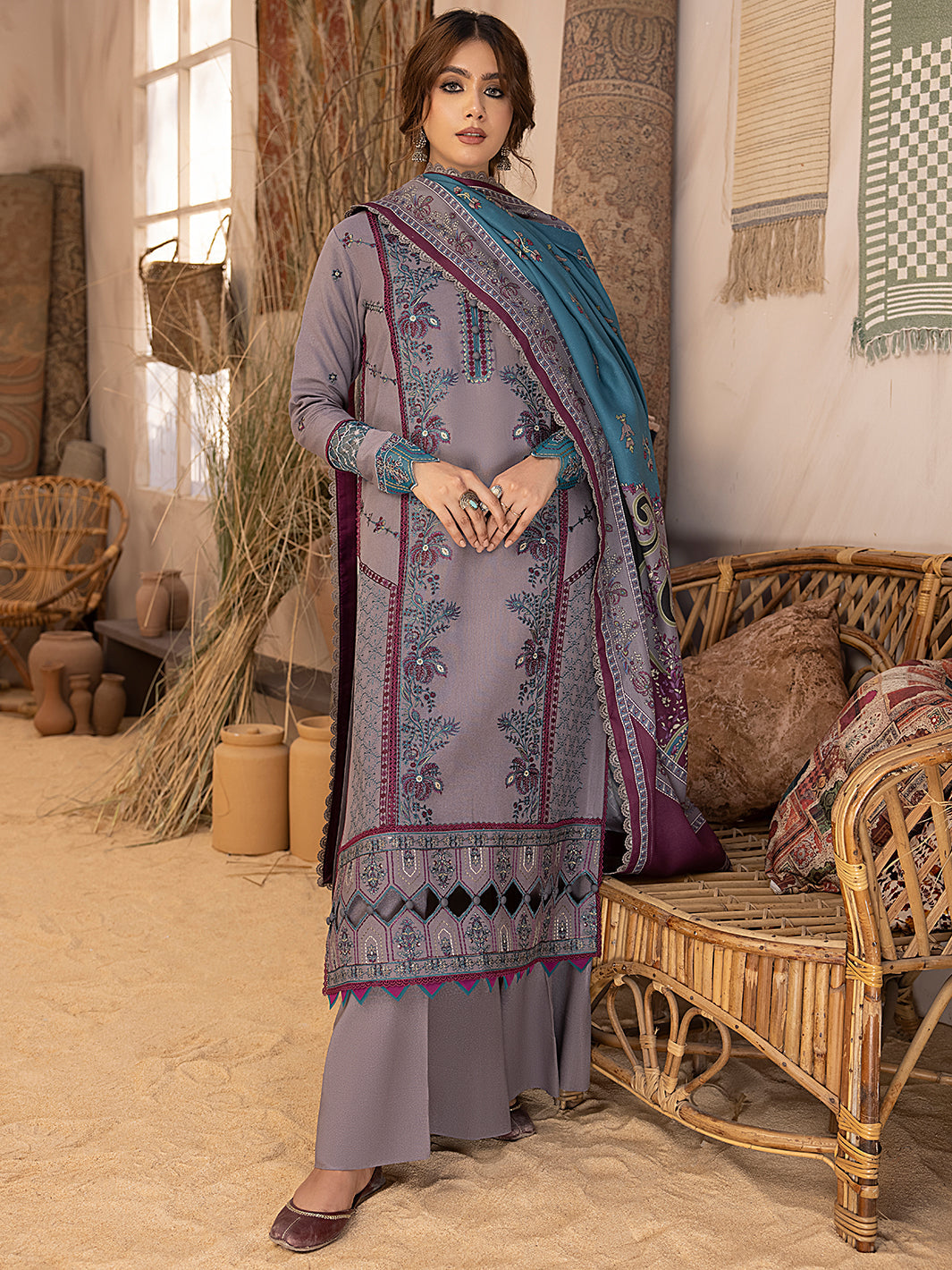 Binilyas - 1903 - A | 3 PC KARANDI UNSTITCH