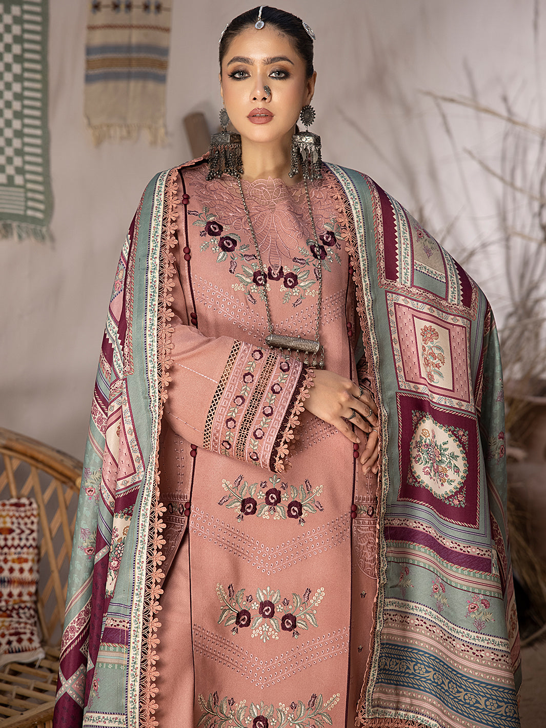 Binilyas - 1904 - A | 3 PC KARANDI UNSTITCH