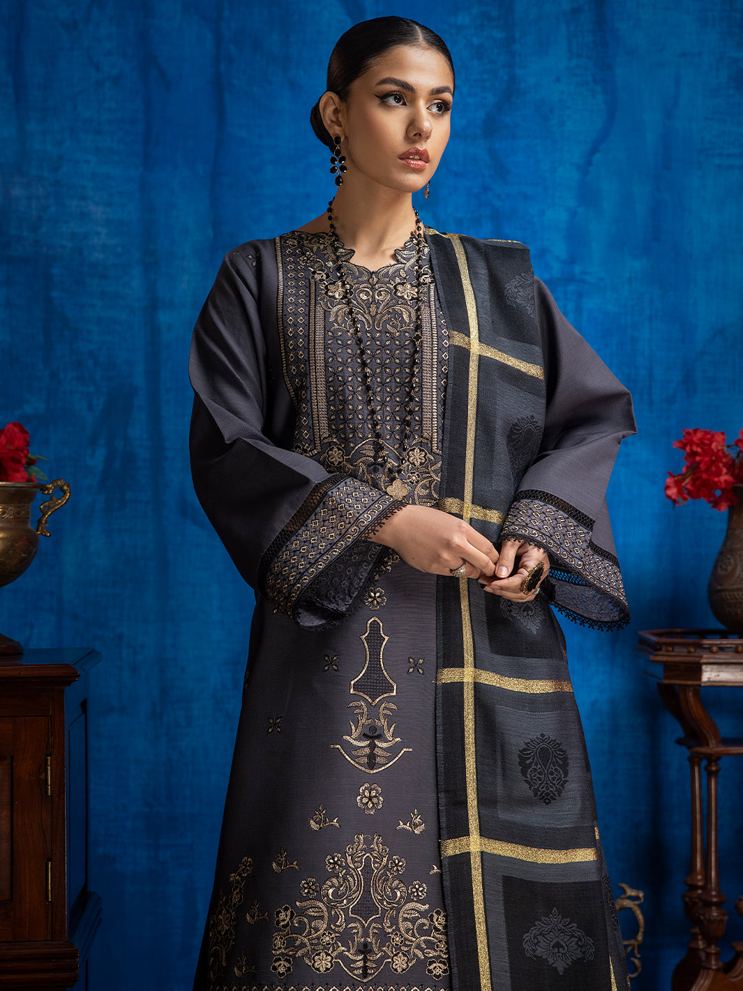 Binilyas - 1946 - A | 3 PC Khaddar Unstitch