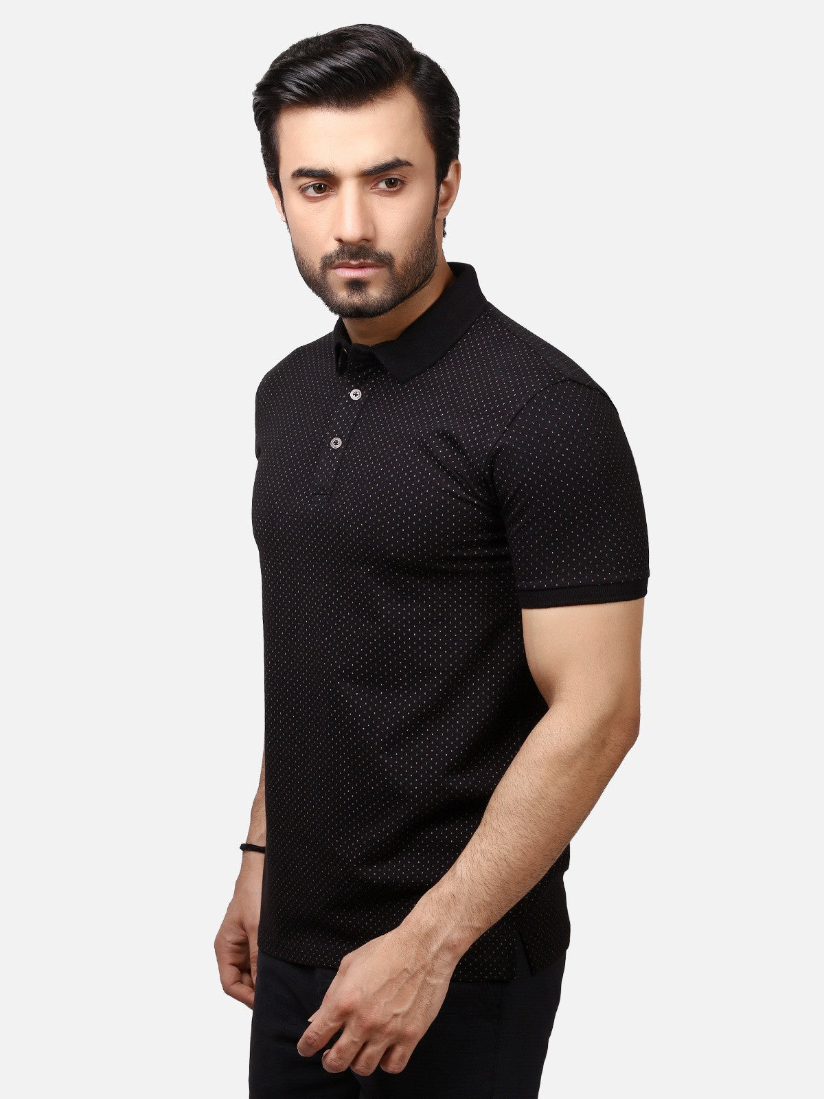 Edenrobe - Men's Black Polo Shirt - EMTPS19-001