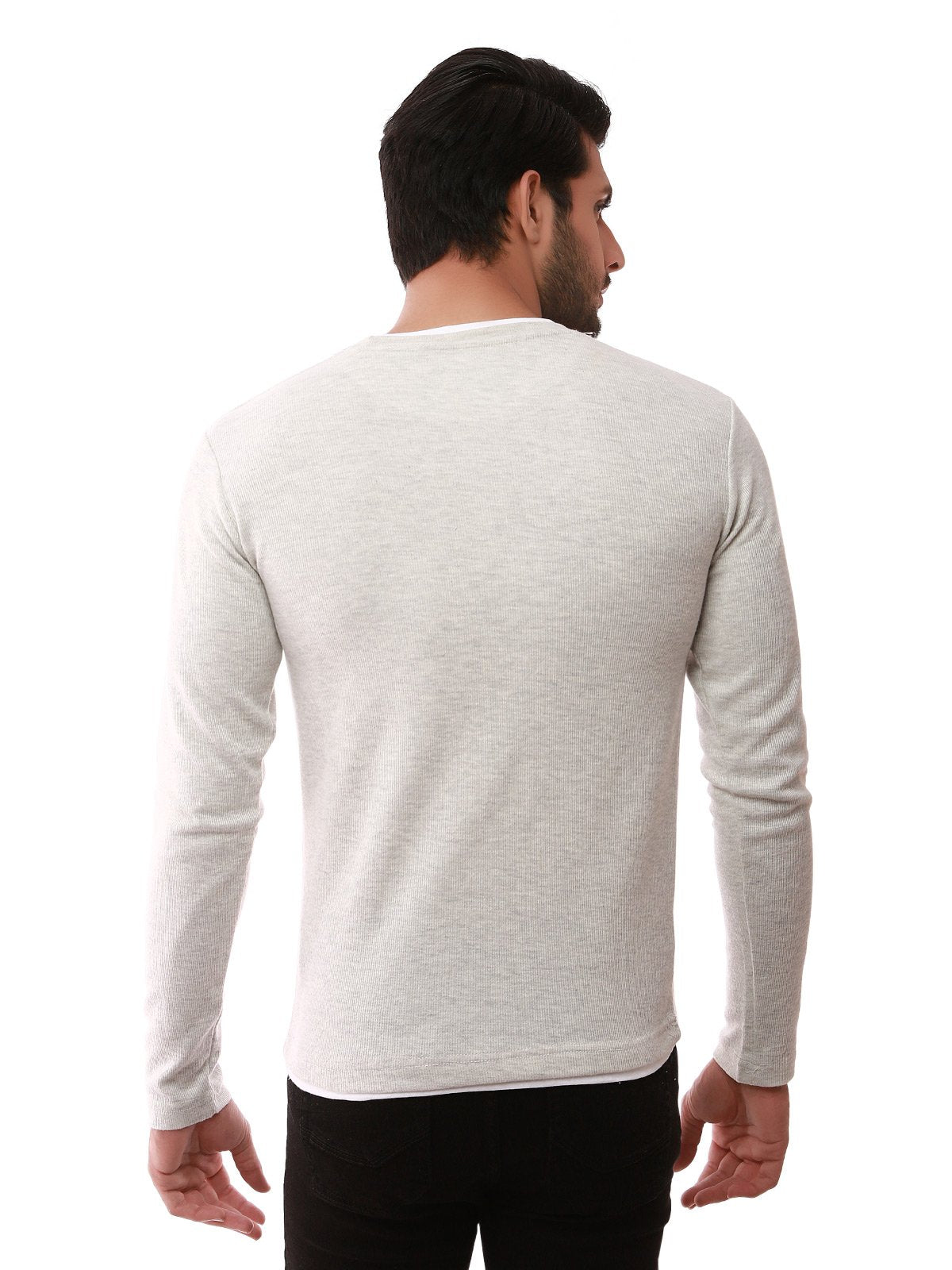 Edenrobe - Men's Off White SweatShirt - EMTSS19-044