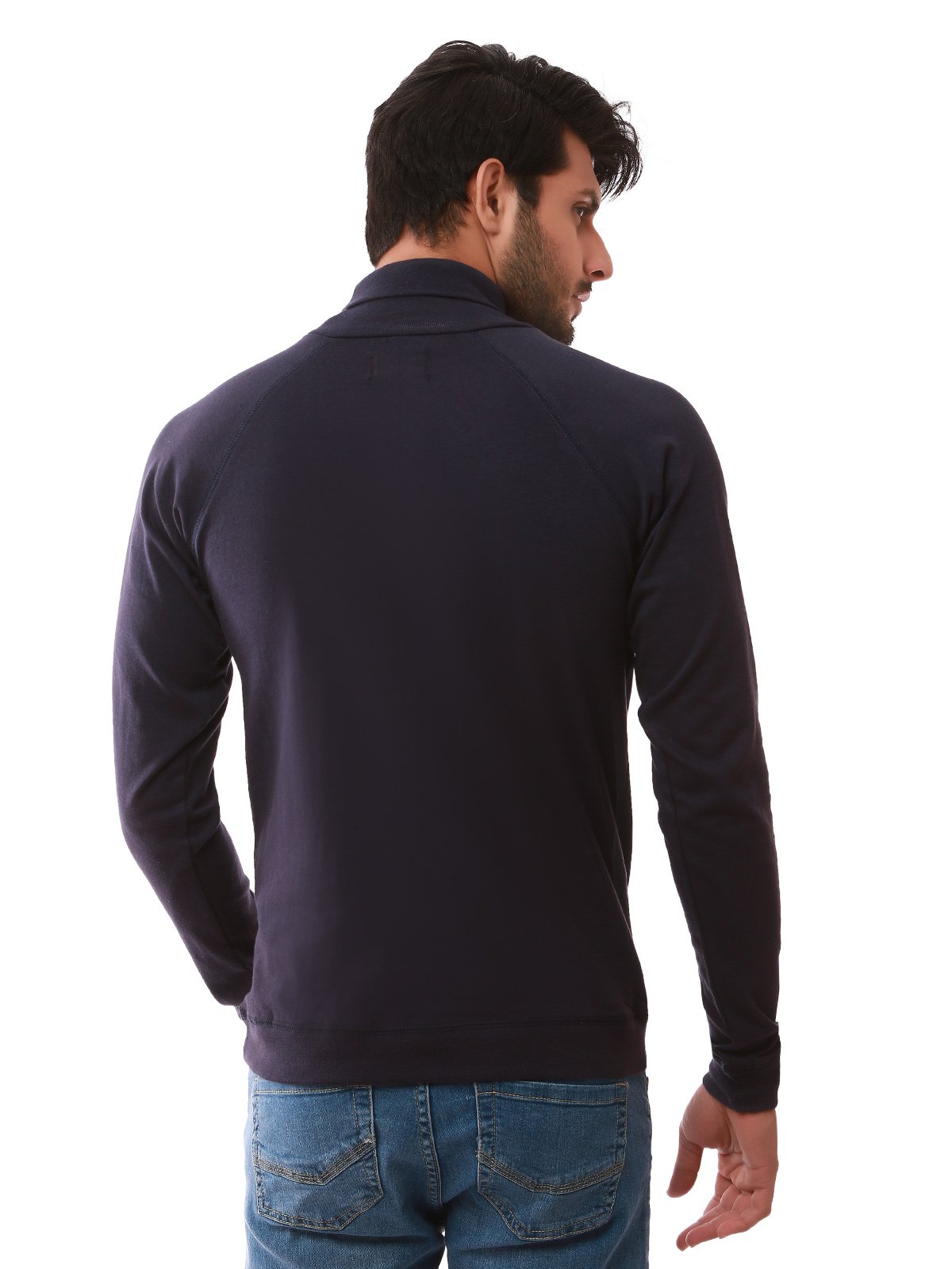 Edenrobe - Men's Navy Blue SweatShirt - EMTSS19-049