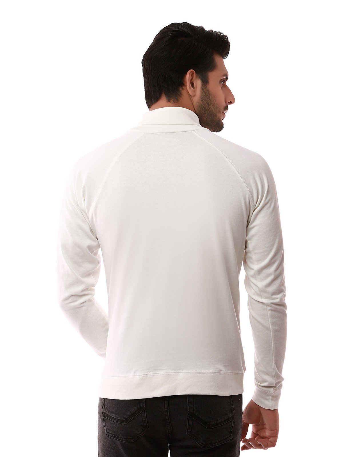 Edenrobe - Men's Off White SweatShirt - EMTSS19-050