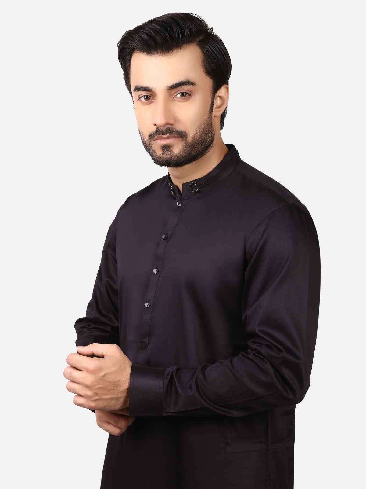 Edenrobe - Men's Black Swish Collection - EMTKS19-011