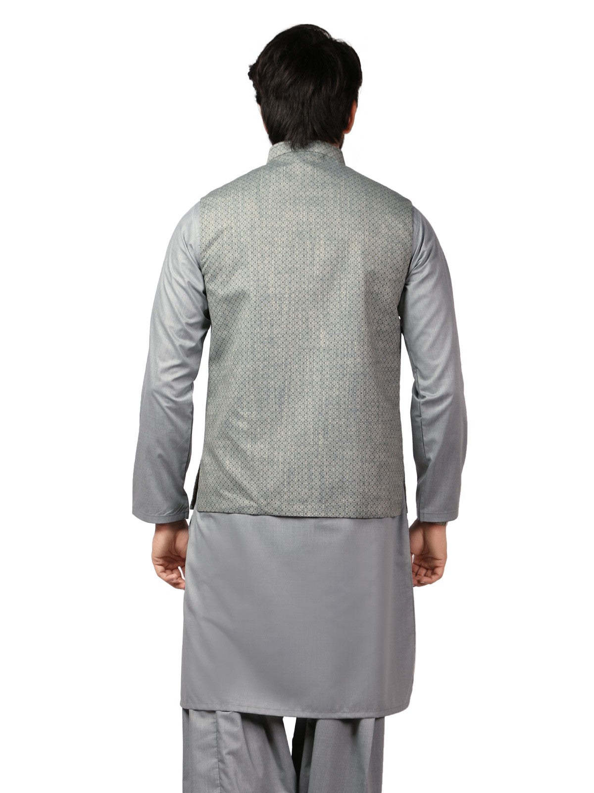 Edenrobe - Men's Mist Green Waist Coat Suit - EMTWCS19-9823