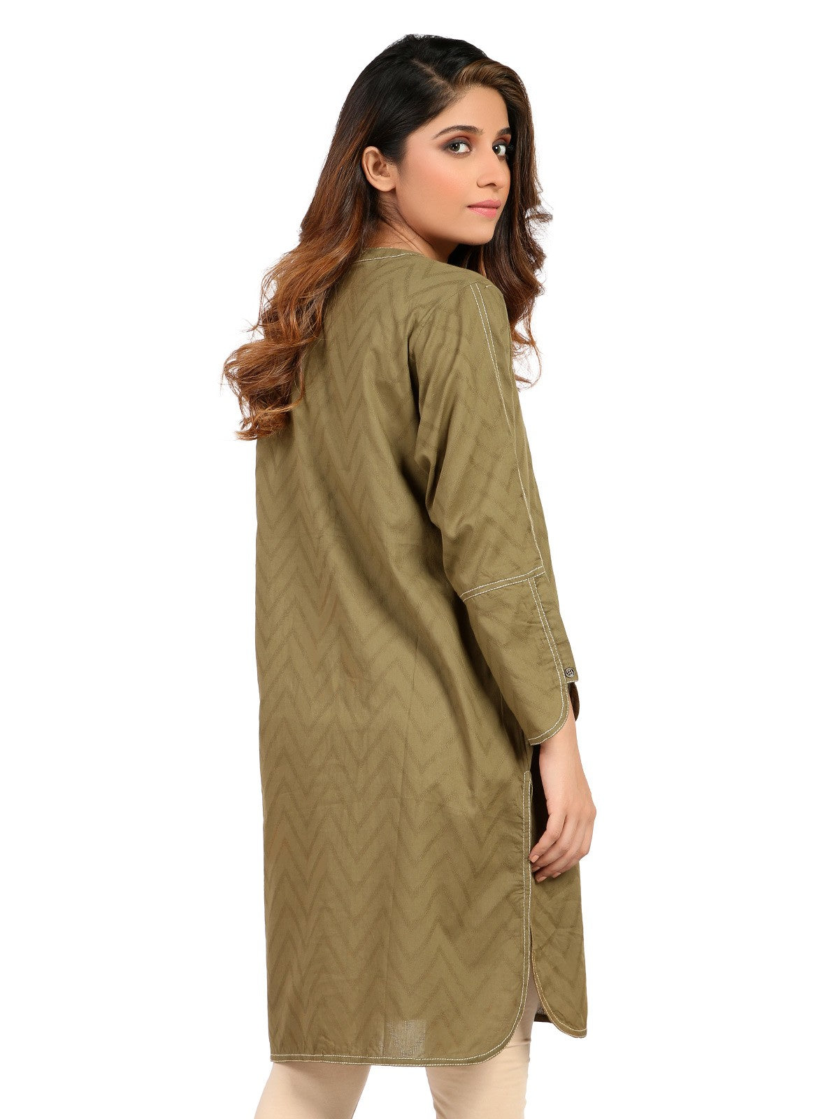 Edenrobe - Pret 1Pc Printed Jacquard Shirt - ELTK19-66911