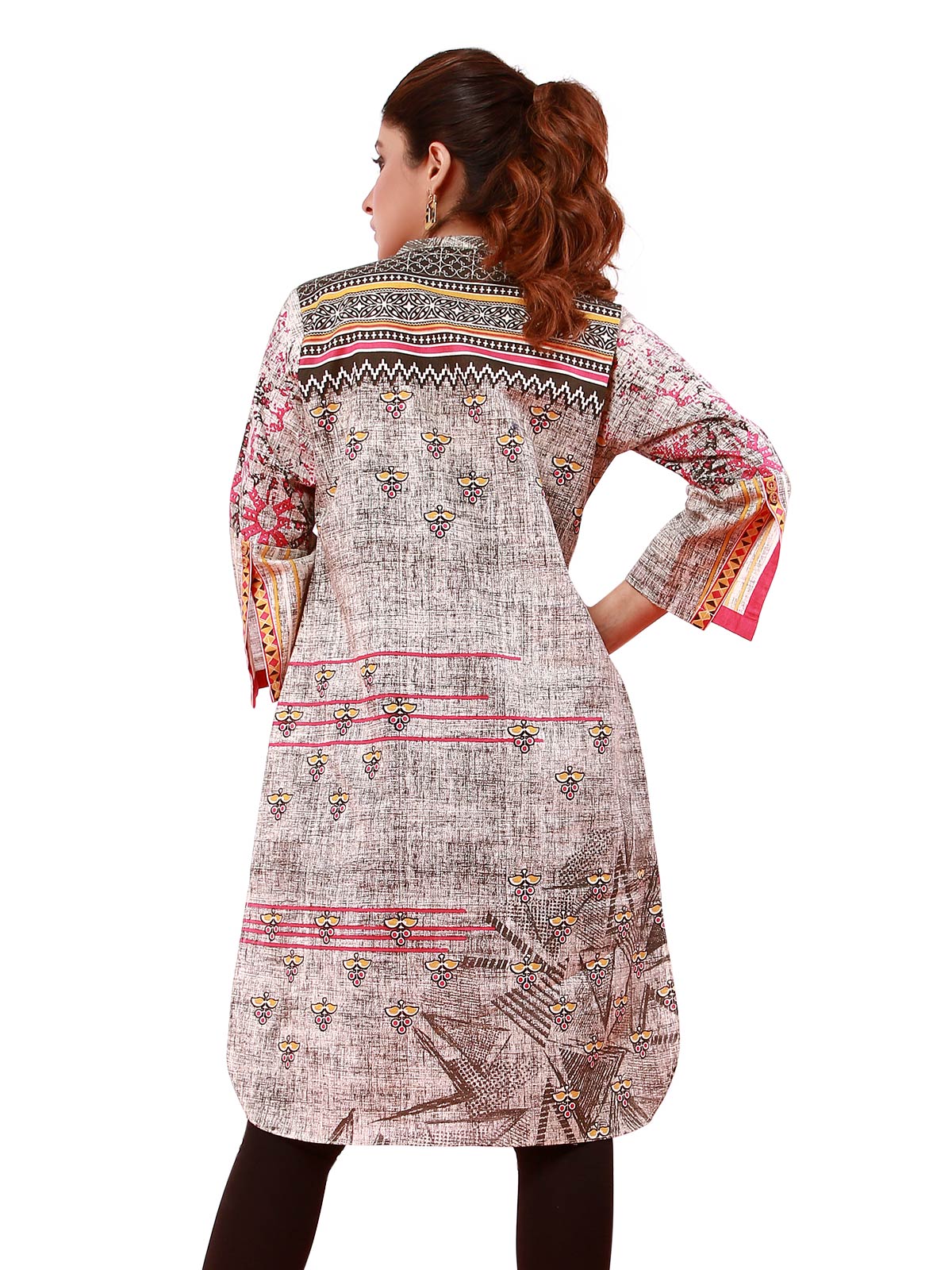 Edenrobe - Pret 1Pc Printed Khaddar Shirt - ELTKA19-67126