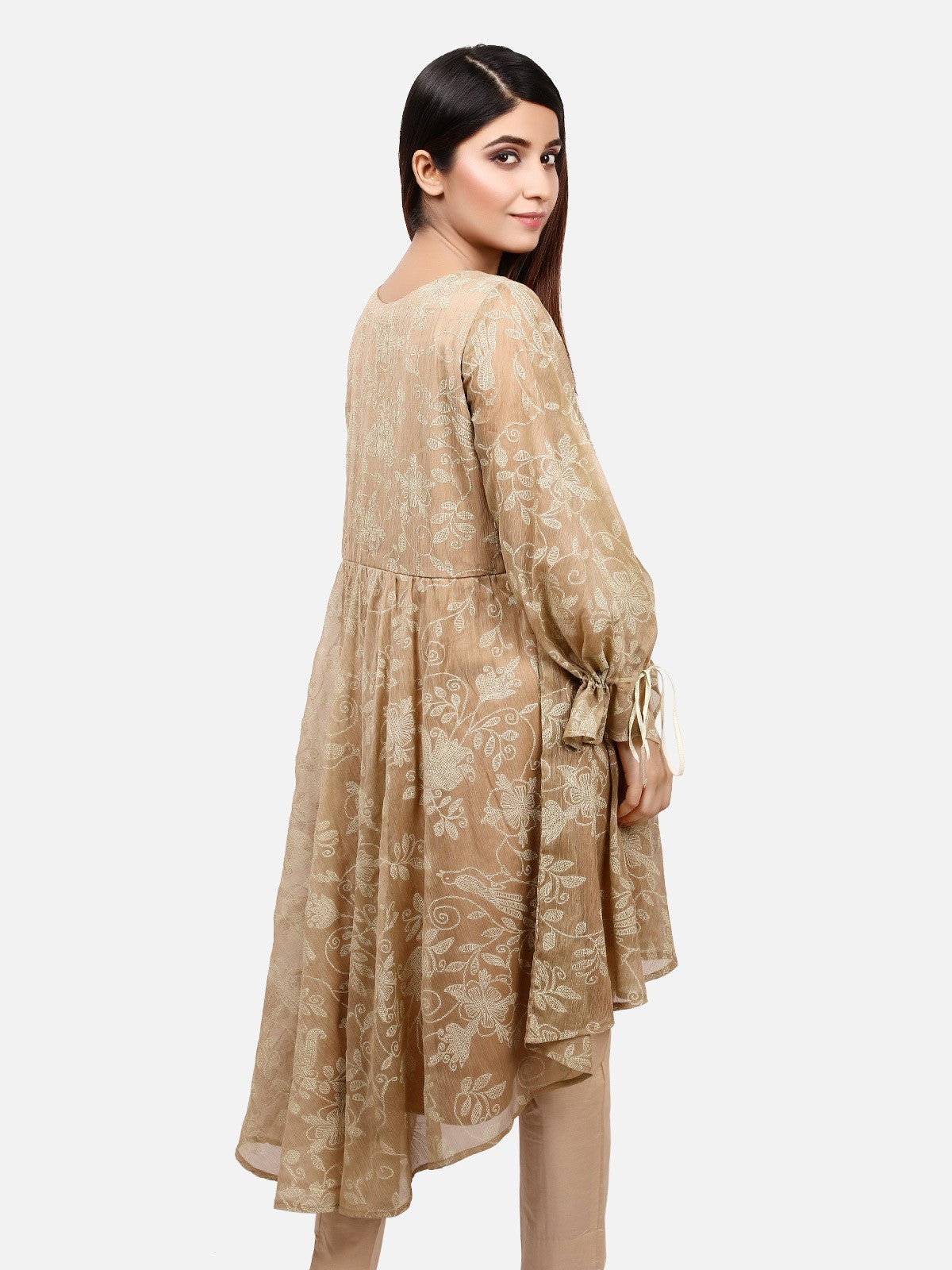 Edenrobe - Pret 1Pc Embroidered Rayon Shirt - ELTKE19-66661