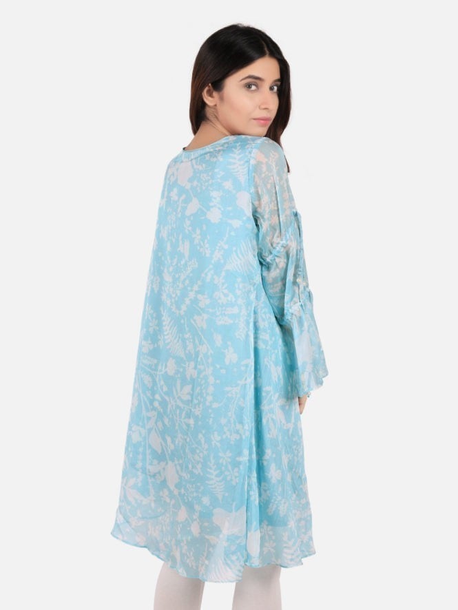 Edenrobe - Pret 1Pc Printed Aqua Shirt - ELTKP19-66690