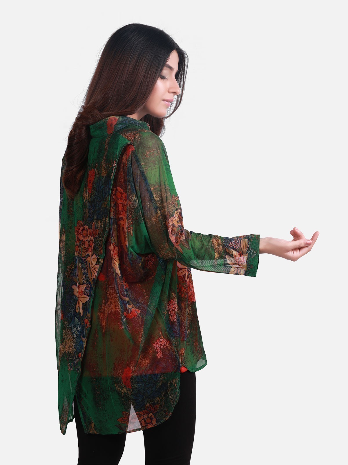 Edenrobe - Women's Green Western Top - ELTW19-66678