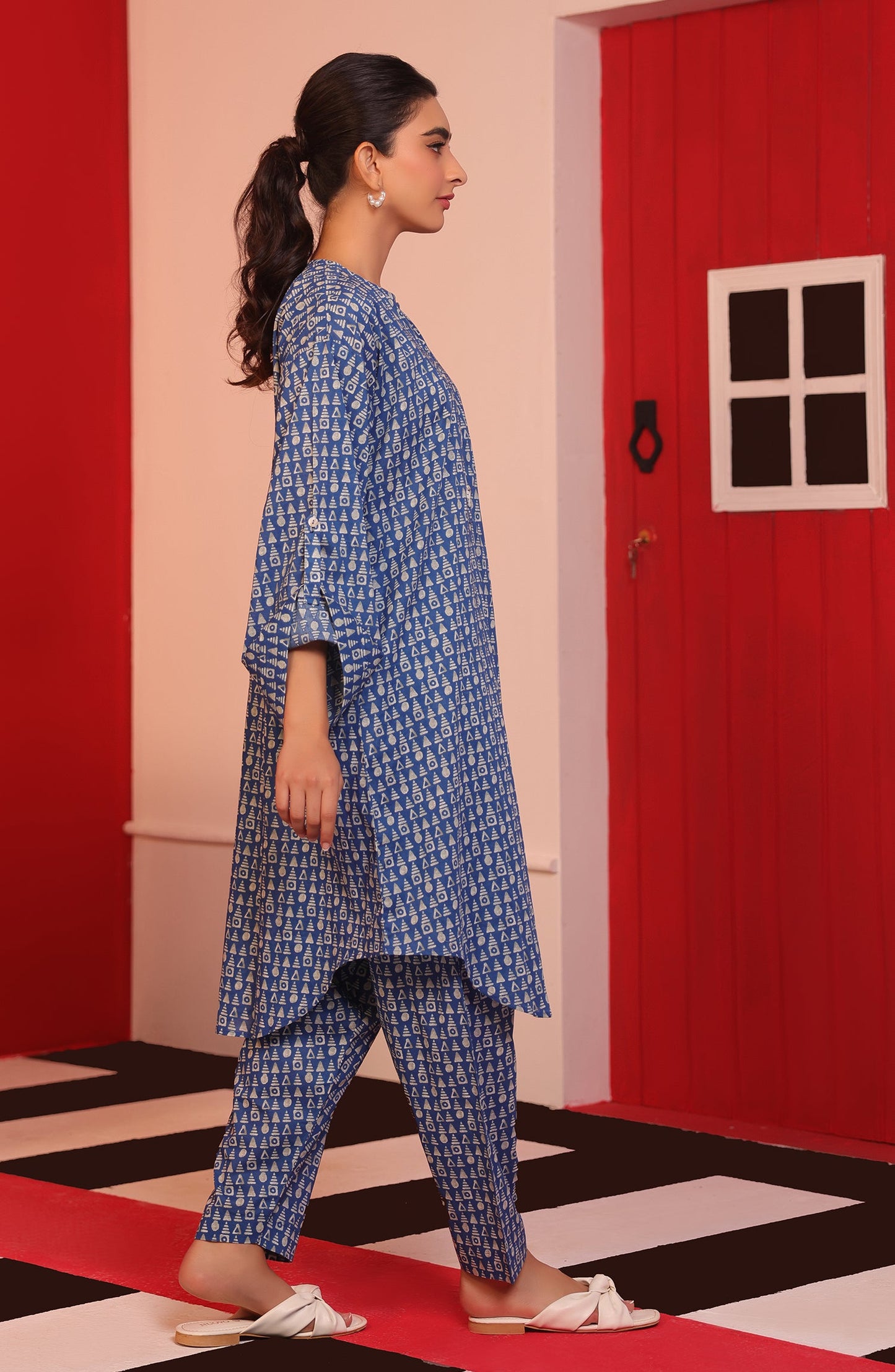 Orient - Stitched 2 Piece Printed Cambric Shirt and Cambric Pant