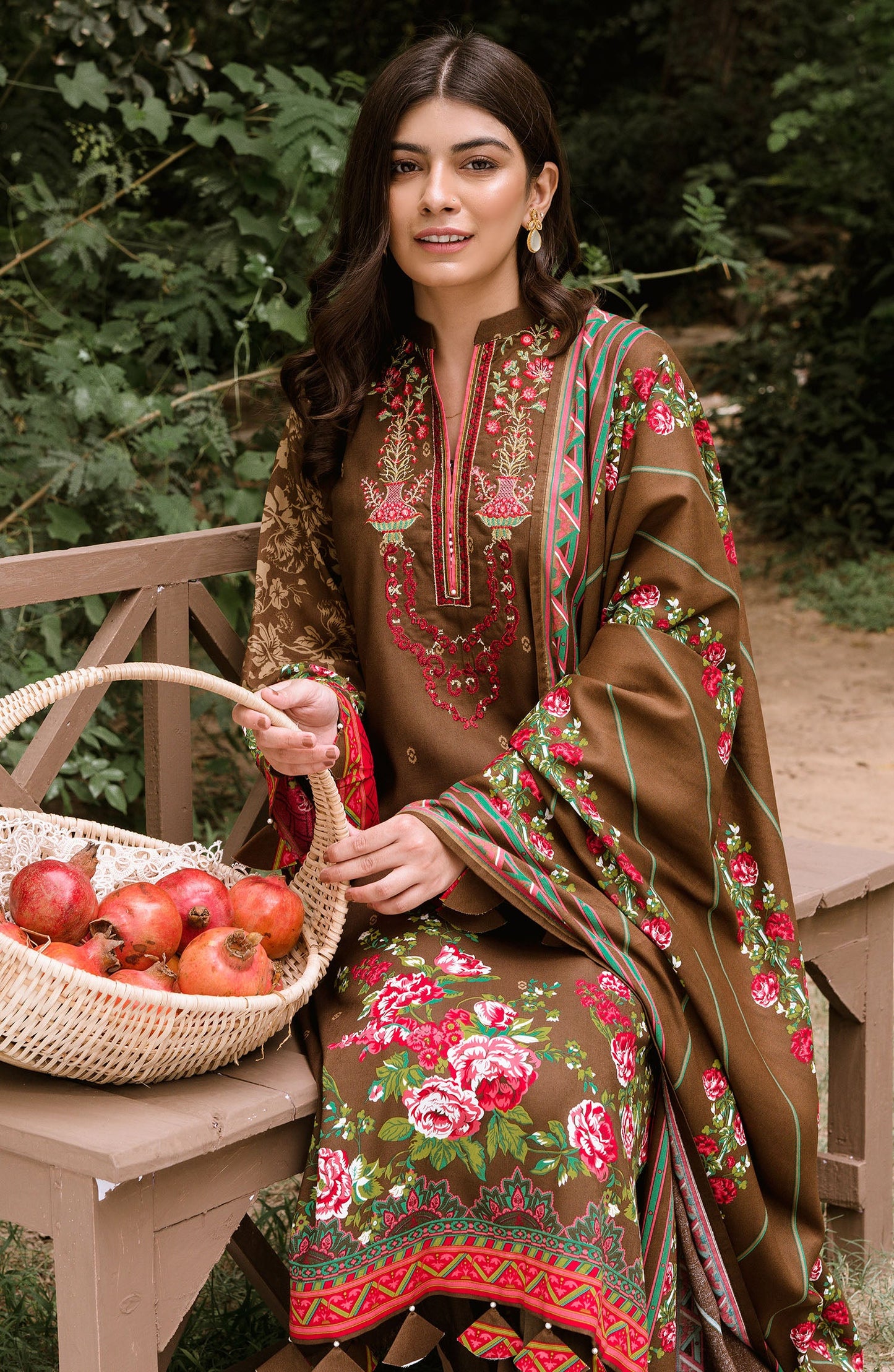 Orient - Unstitched 3 Piece Embroidered Linen Suit