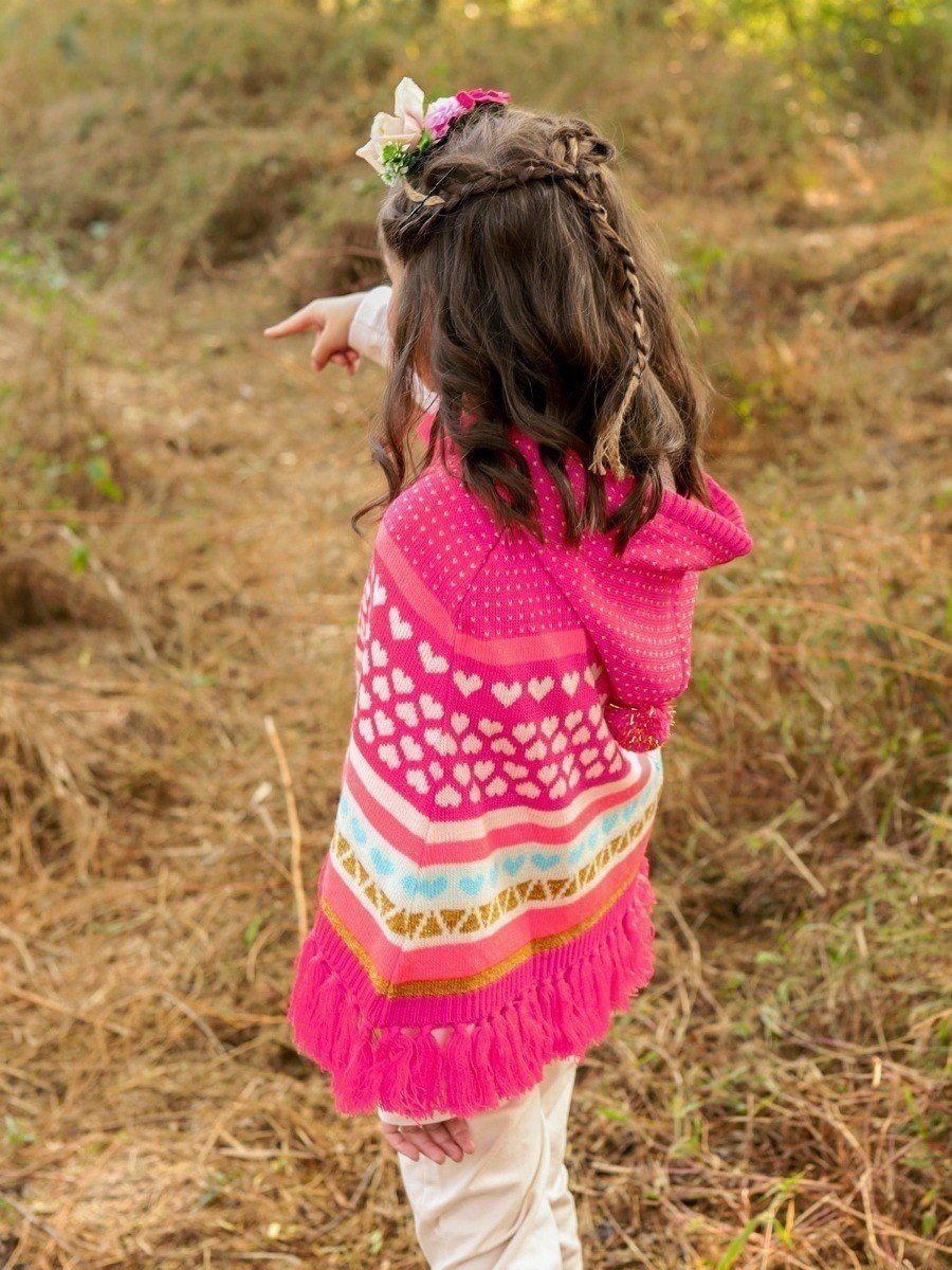 Edenrobe - Girl's Dark Pink Sweater - EGTSWT20-002