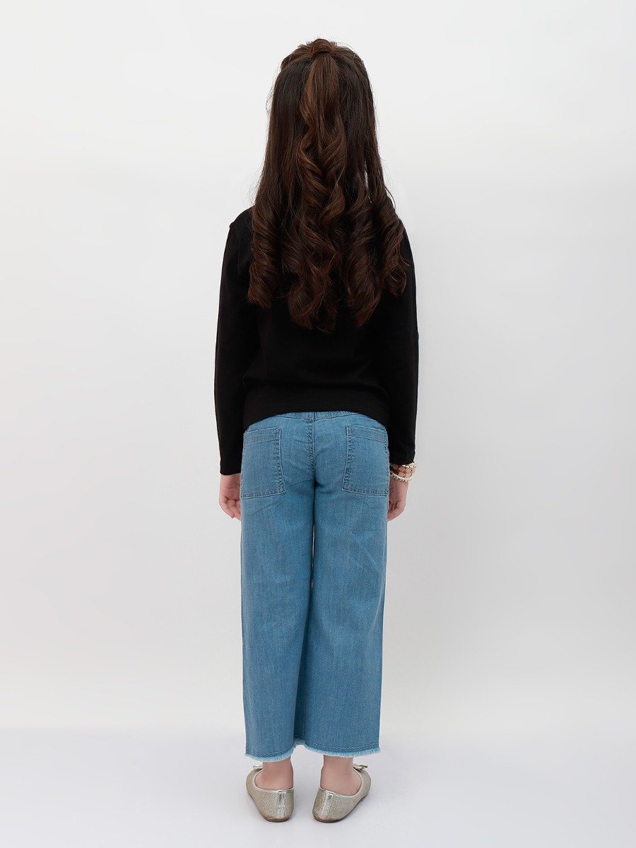 Edenrobe - Girl's Black Top - EGTBF20-006