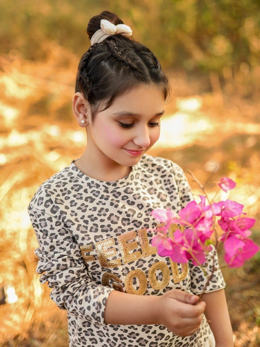 Edenrobe - Girl's Cream Top - EGTKF20-003