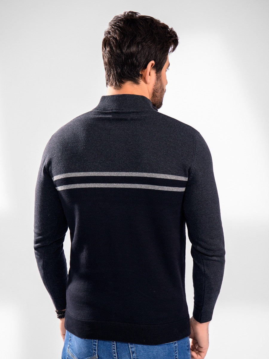 Edenrobe - Men's Black Sweater - EMTSWT20-004